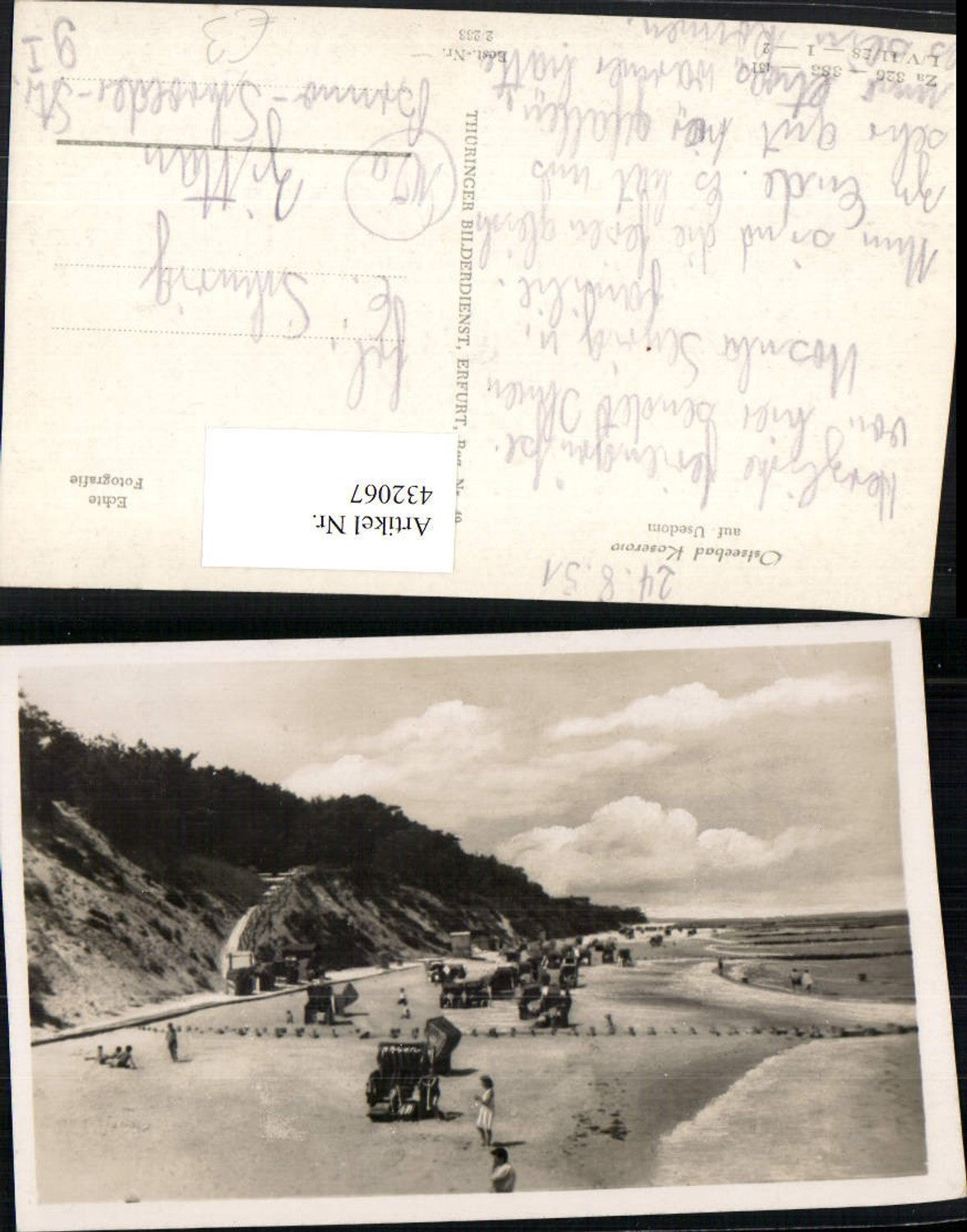 432067,Ostseebad Koserow auf Usedom Strand Strandleben