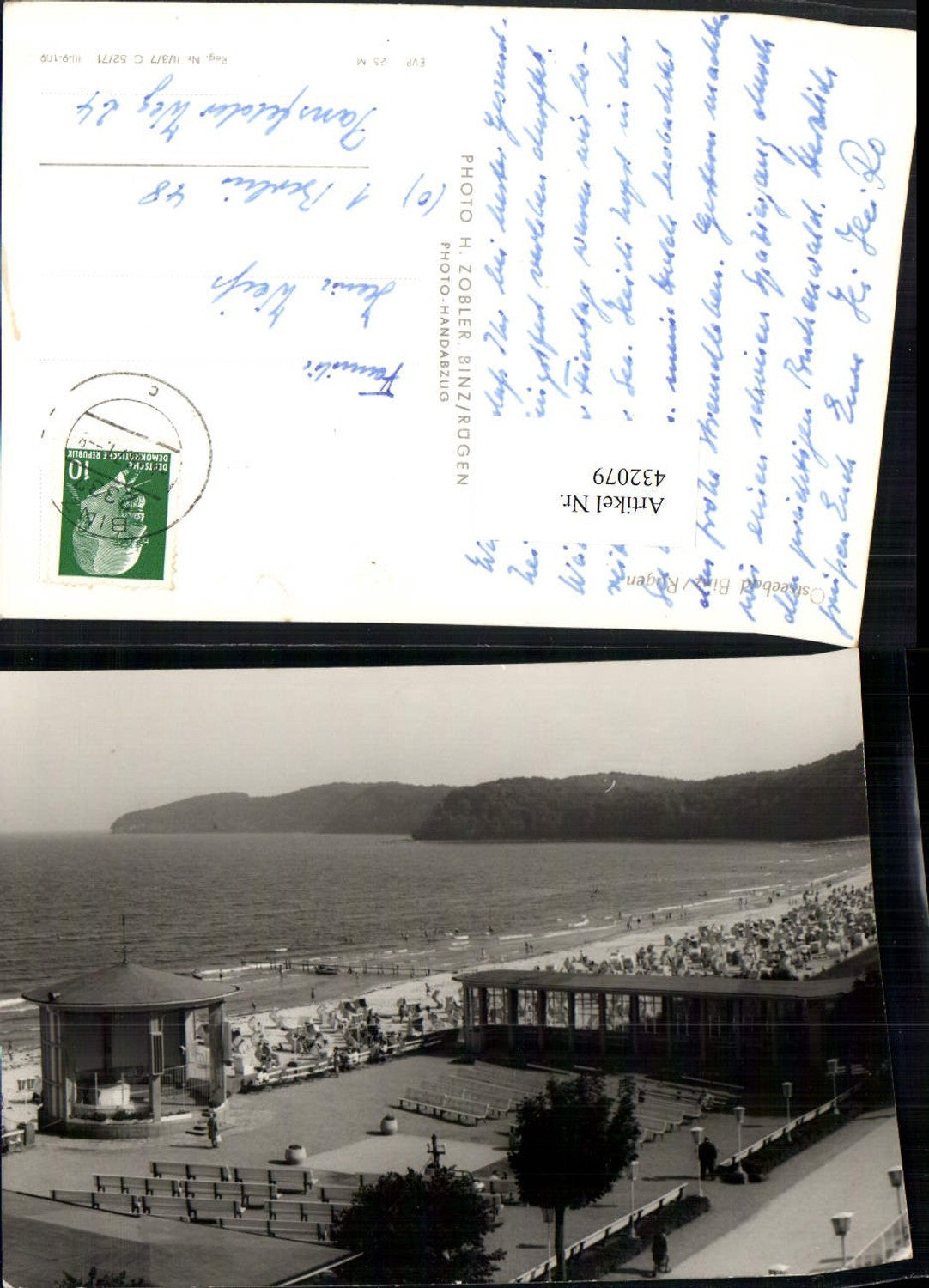 432079,Ostseebad Binz auf Rügen Strand Konzertpavillon