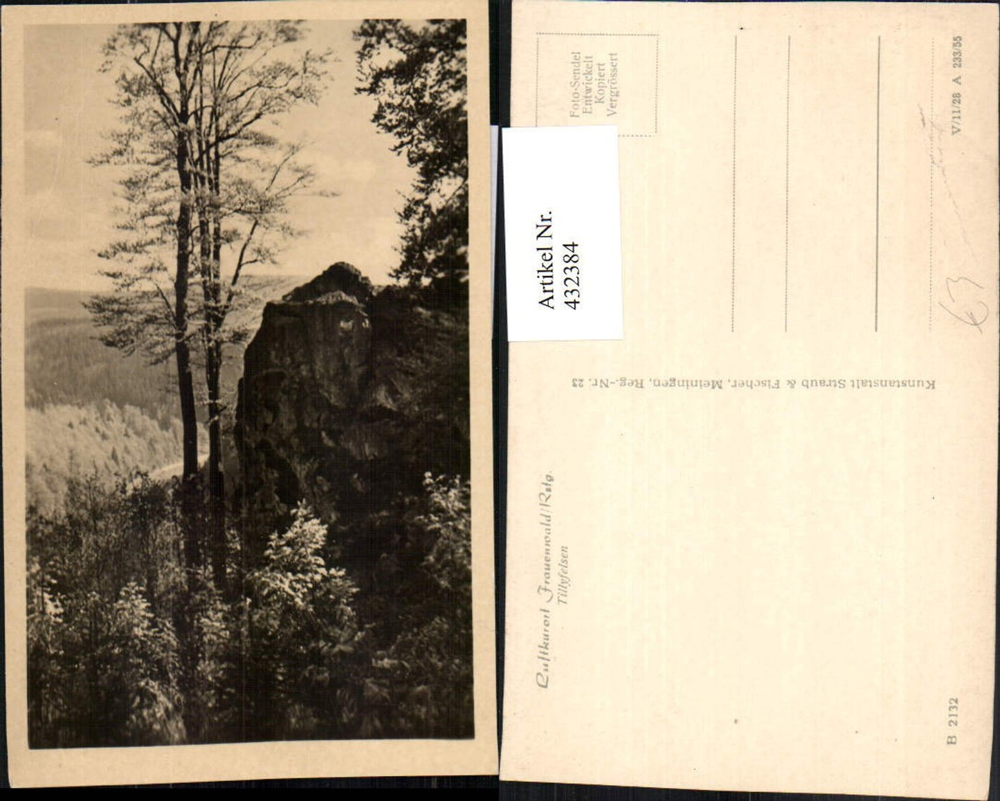 432384, Frauenwald am Rennsteig Tillyfelsen rocks