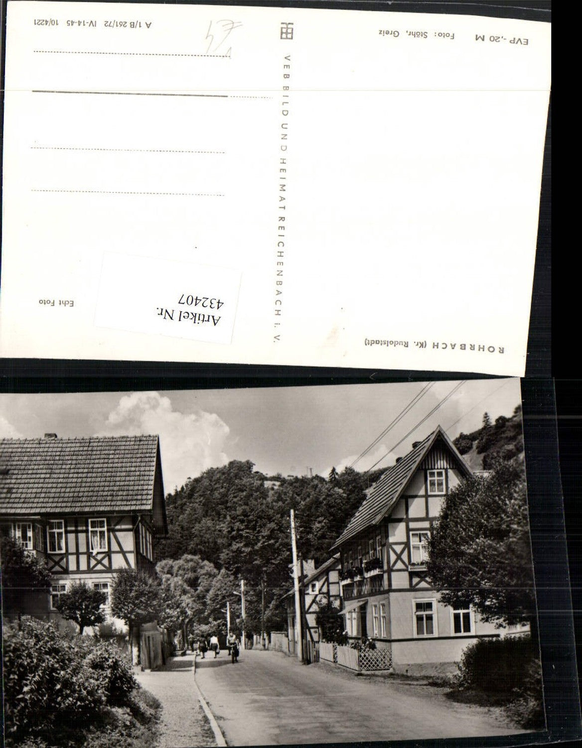 432407, Rohrbach in Thuringia, street view, pub VEB