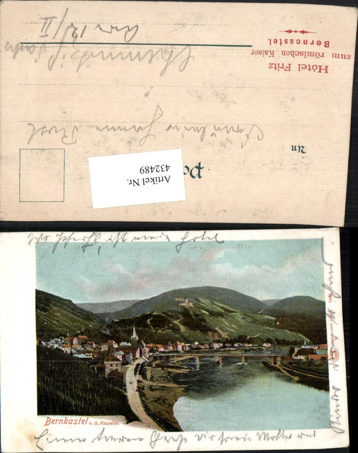 432489,Bernkastel Totale von d. Kapelle