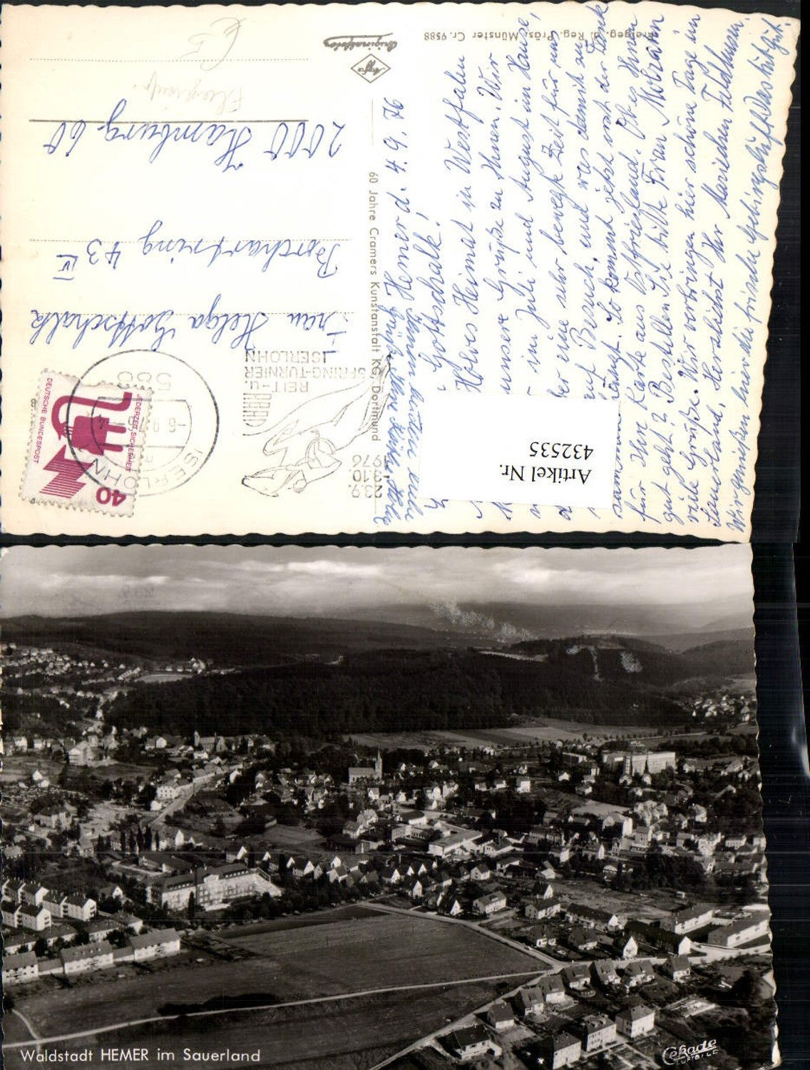 432535,Hemer im Sauerland Totale Fliegeraufnahme