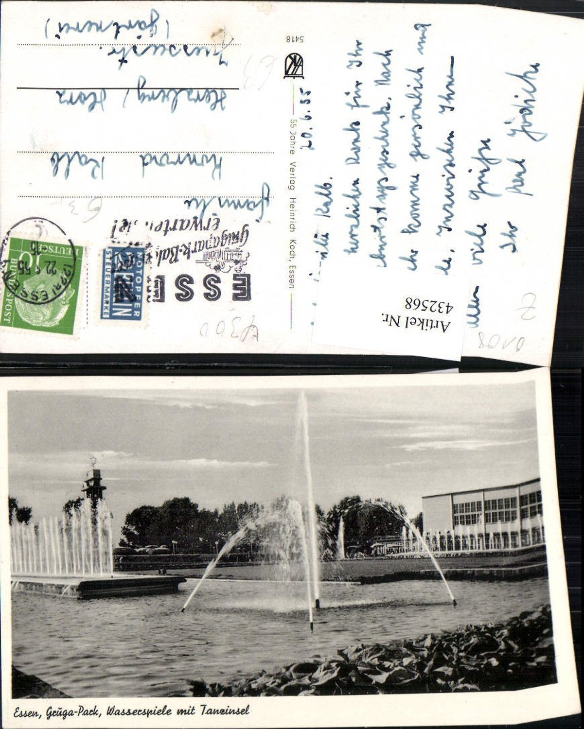 432568,Essen Gruga-Park Wasserspiele m. Tanzinsel