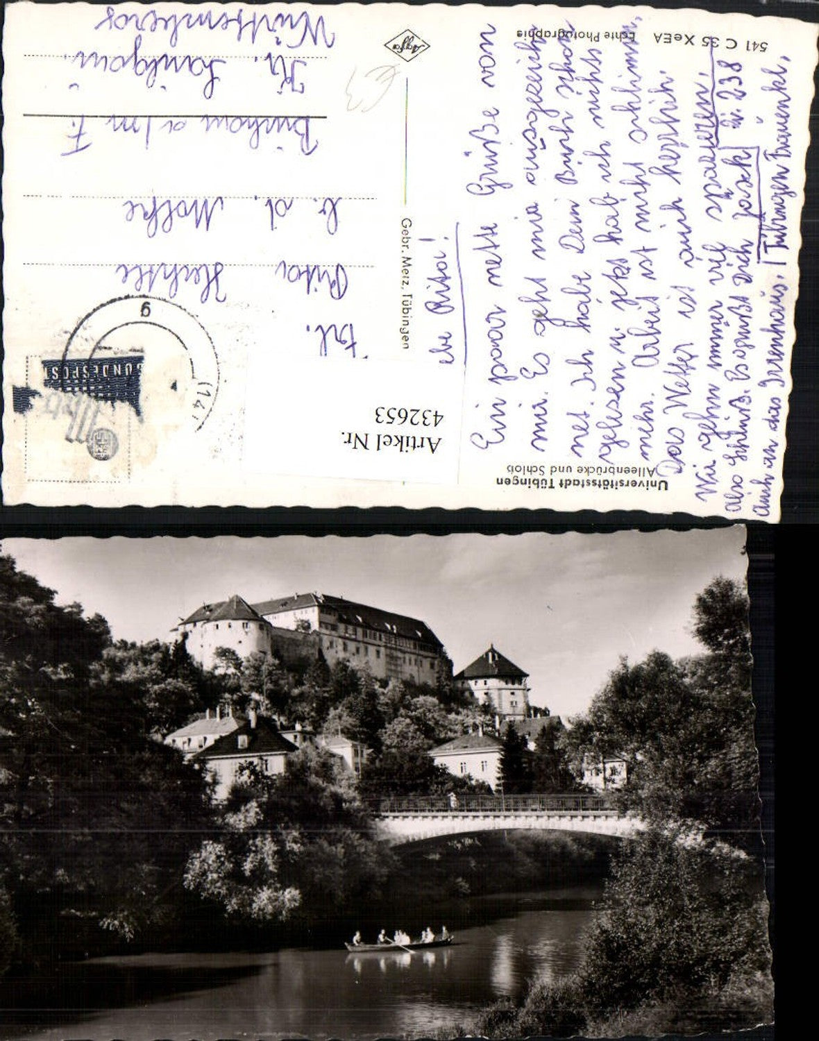 432653,Tübingen Alleenbrücke Brücke m. Schloss