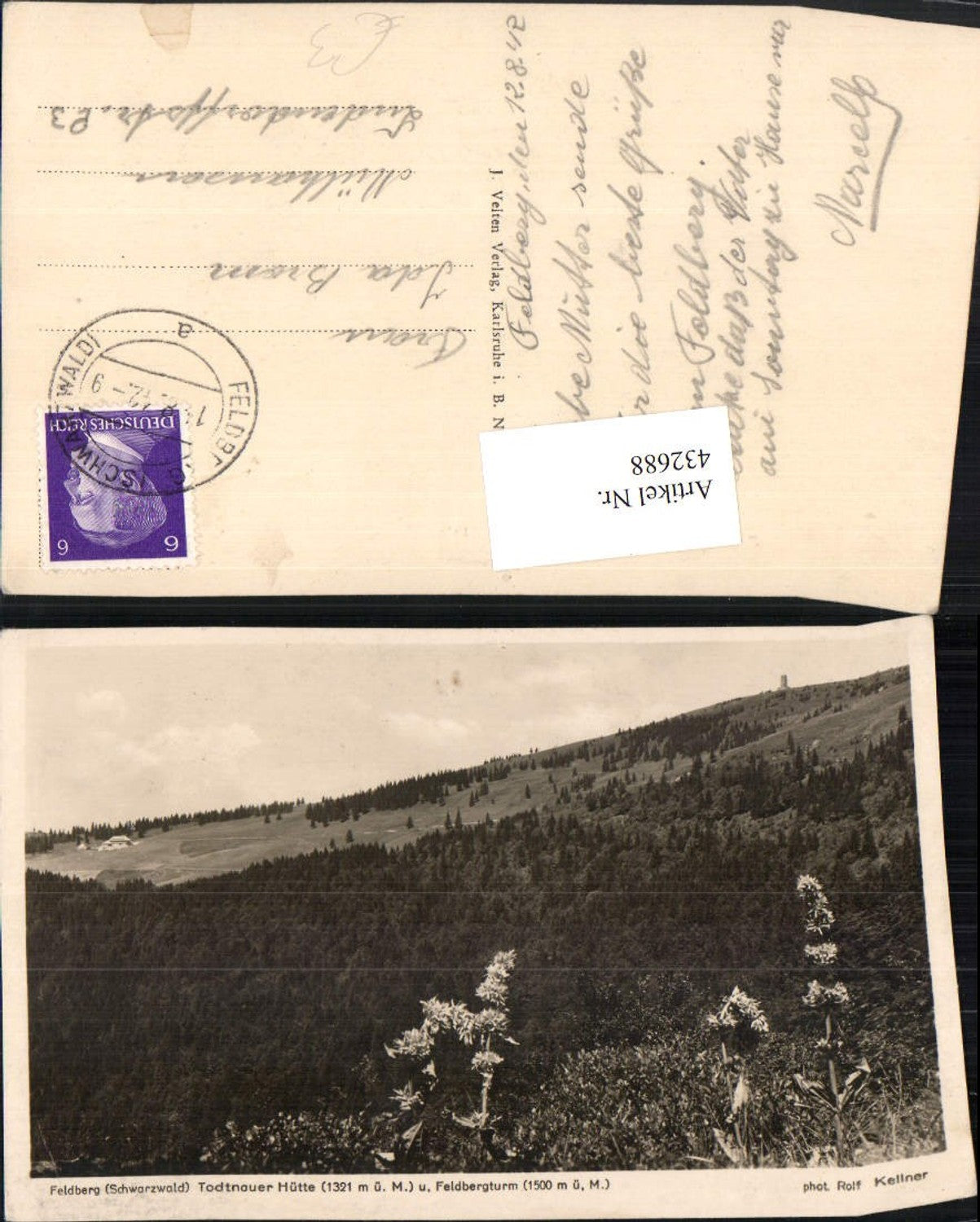 432688,Feldberg im Schwarzwald Todtnauer Hütte u. Feldbergturm