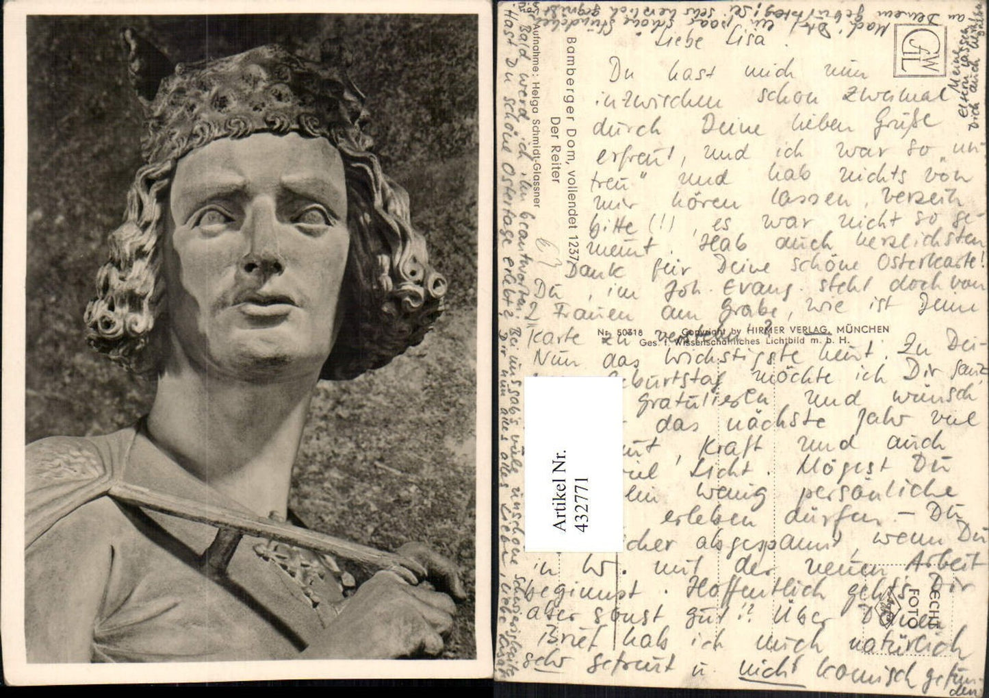 432771,Bamberg Dom Reiter Statue Kopf Detailansicht