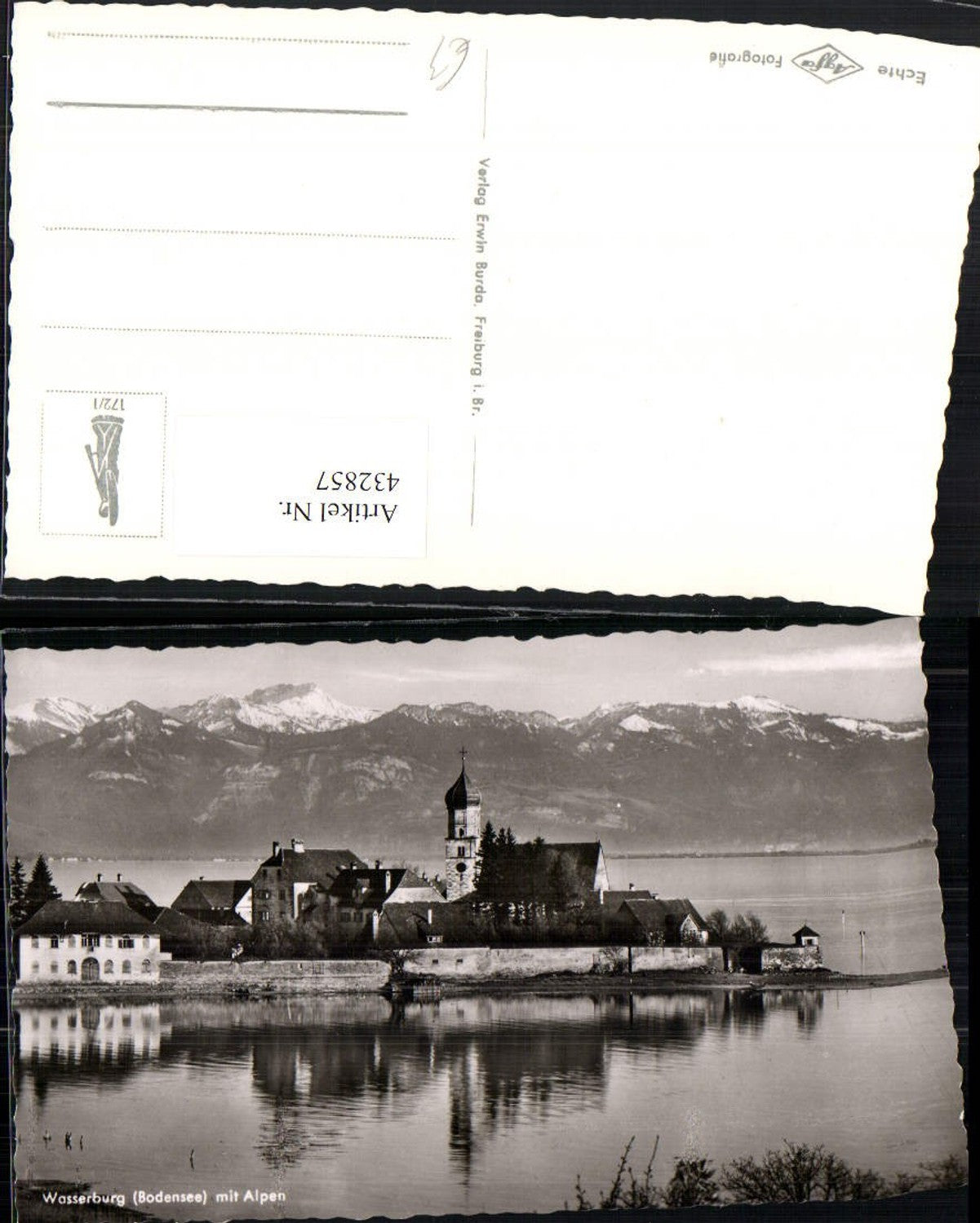 432857,Wasserburg am Bodensee Teilansicht Bergkulisse