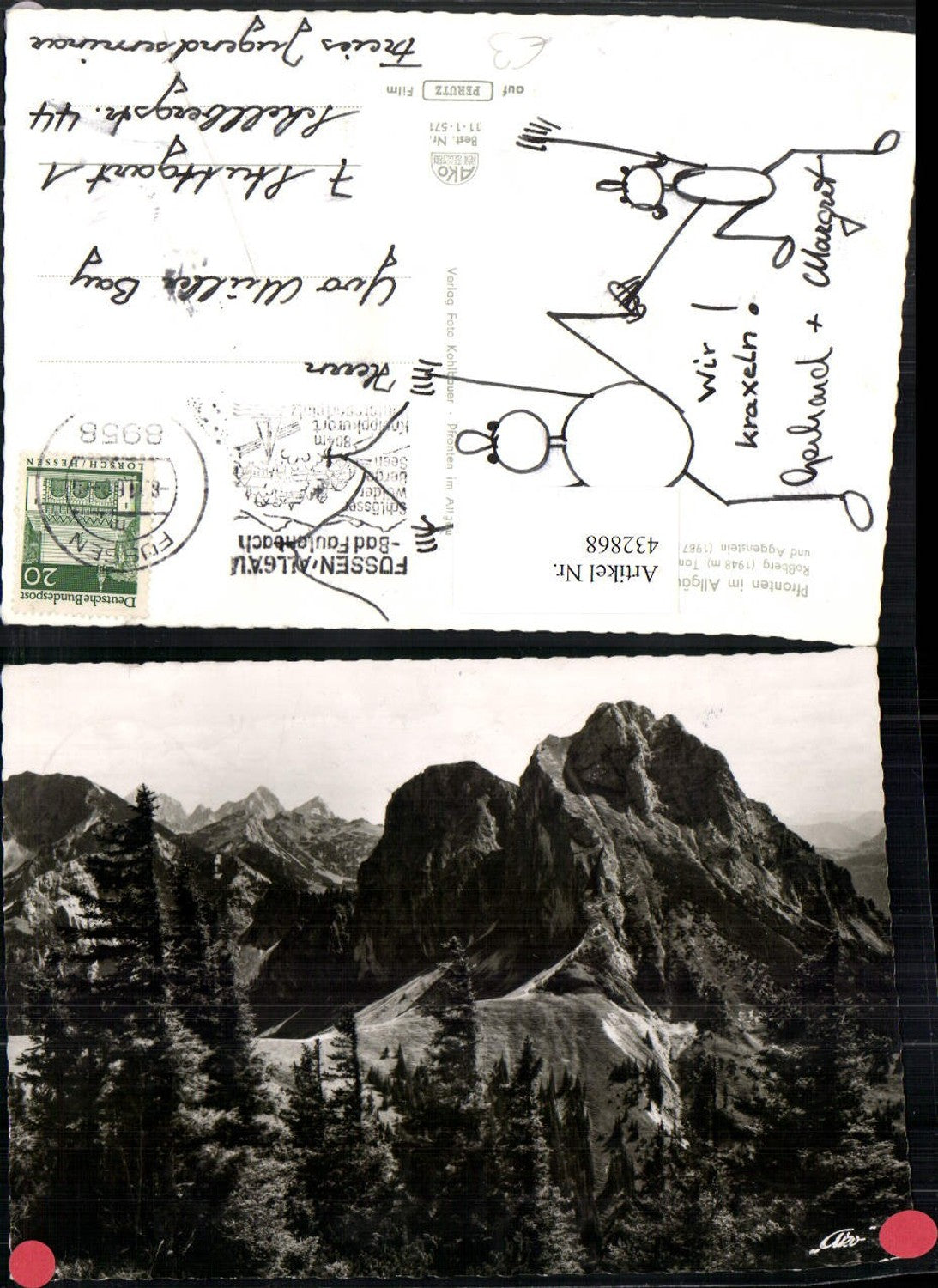 432868,Pfronten im Allgäu Roßberg u. Aggenstein Bergkulisse