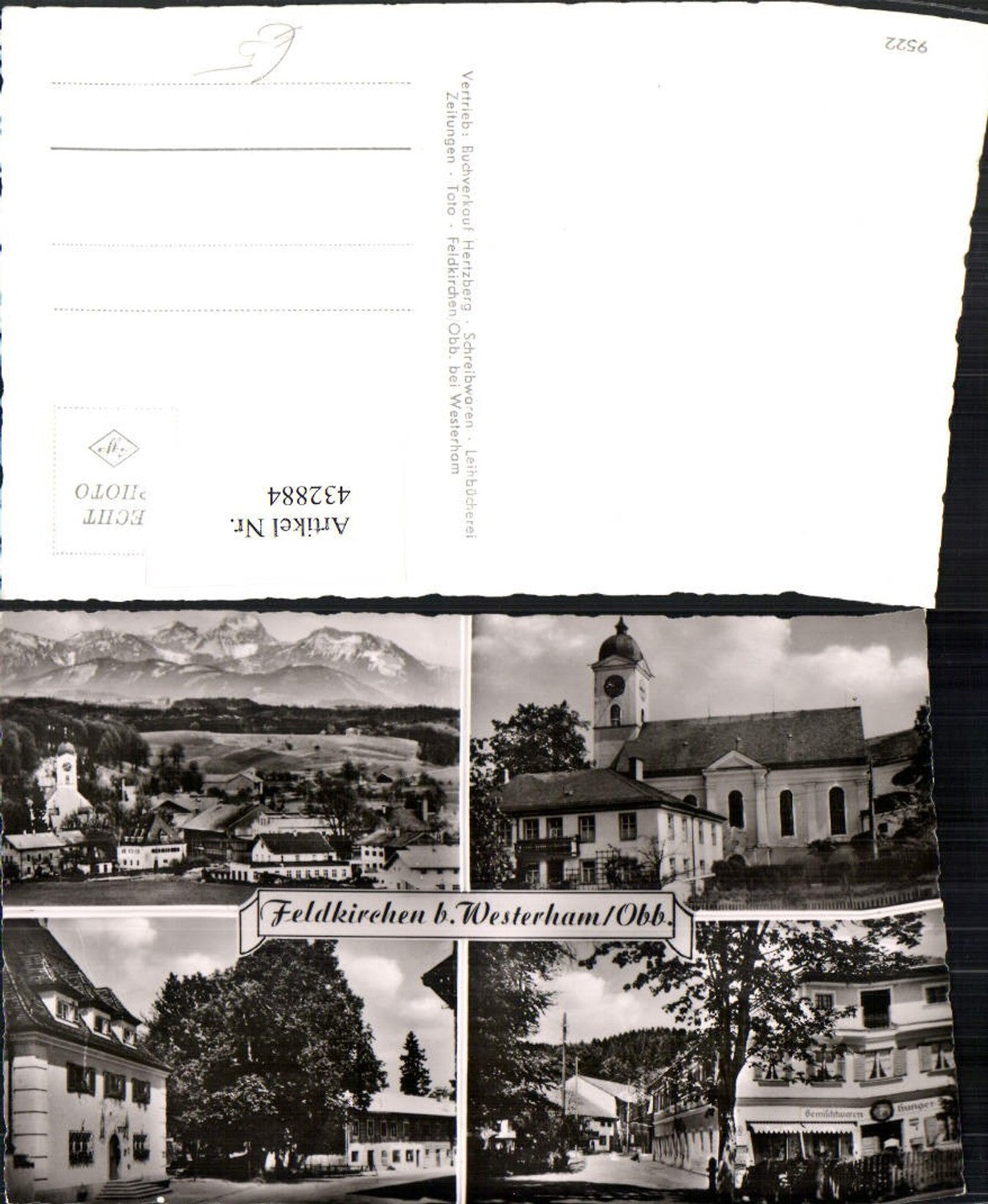 432884,Feldkirchen b. Westerham Totale Kirche Mehrbildkarte