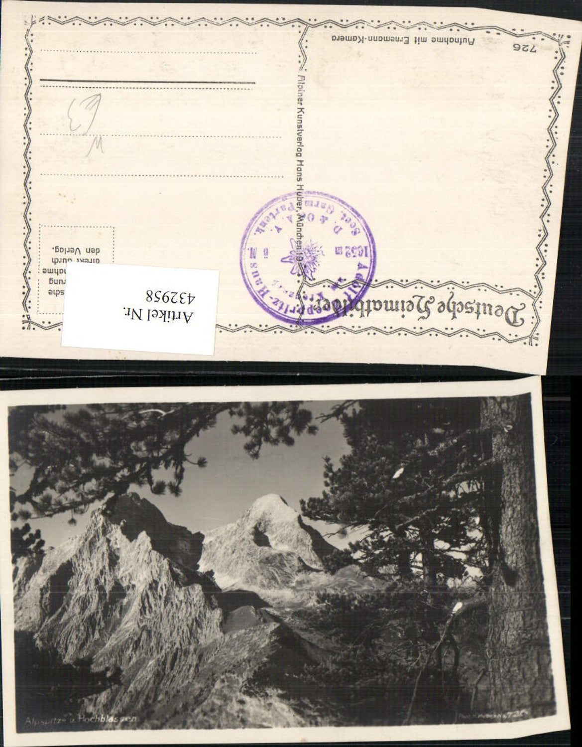 432958,Alpspitze u. Hochblassen b. Garmisch Bergkulisse