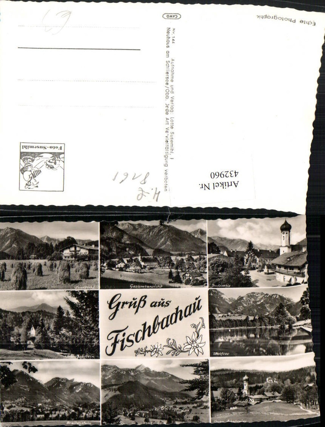 432960,Fischbachau Totale See Mehrbildkarte