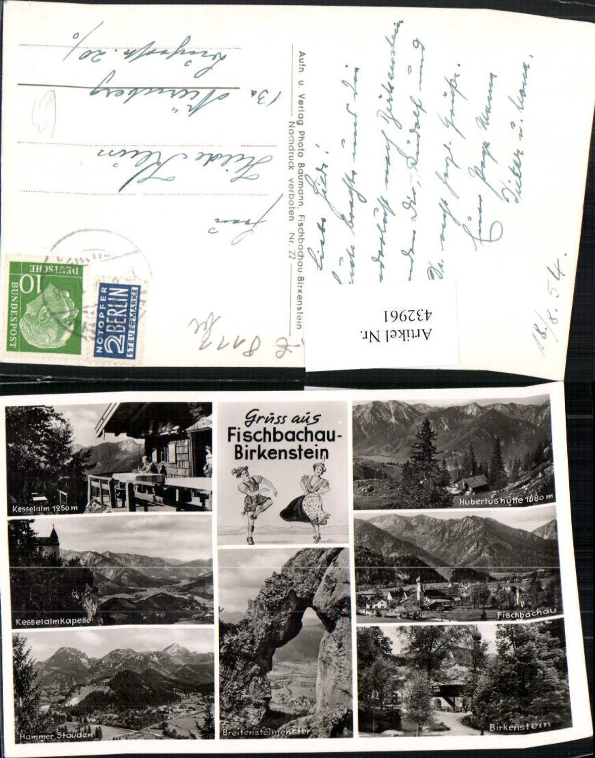 432961,Fischbachau Birkenstein Kesselalm Kapelle Breitensteinfenster Mehrbildkarte