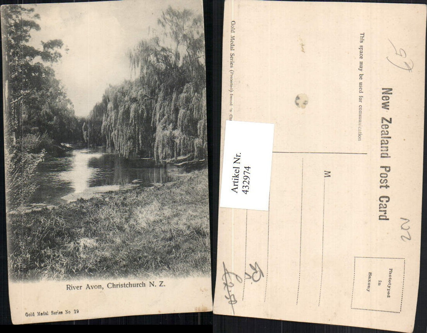 432974,New Zealand Neuseeland Christchurch River Avon Fluss