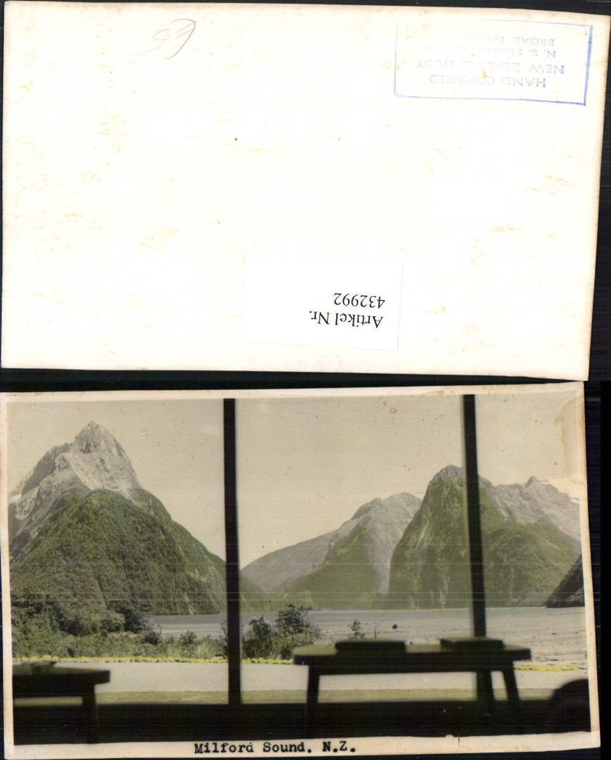 432992,New Zealand Neuseeland Milford Sound Fjord Bergkulisse