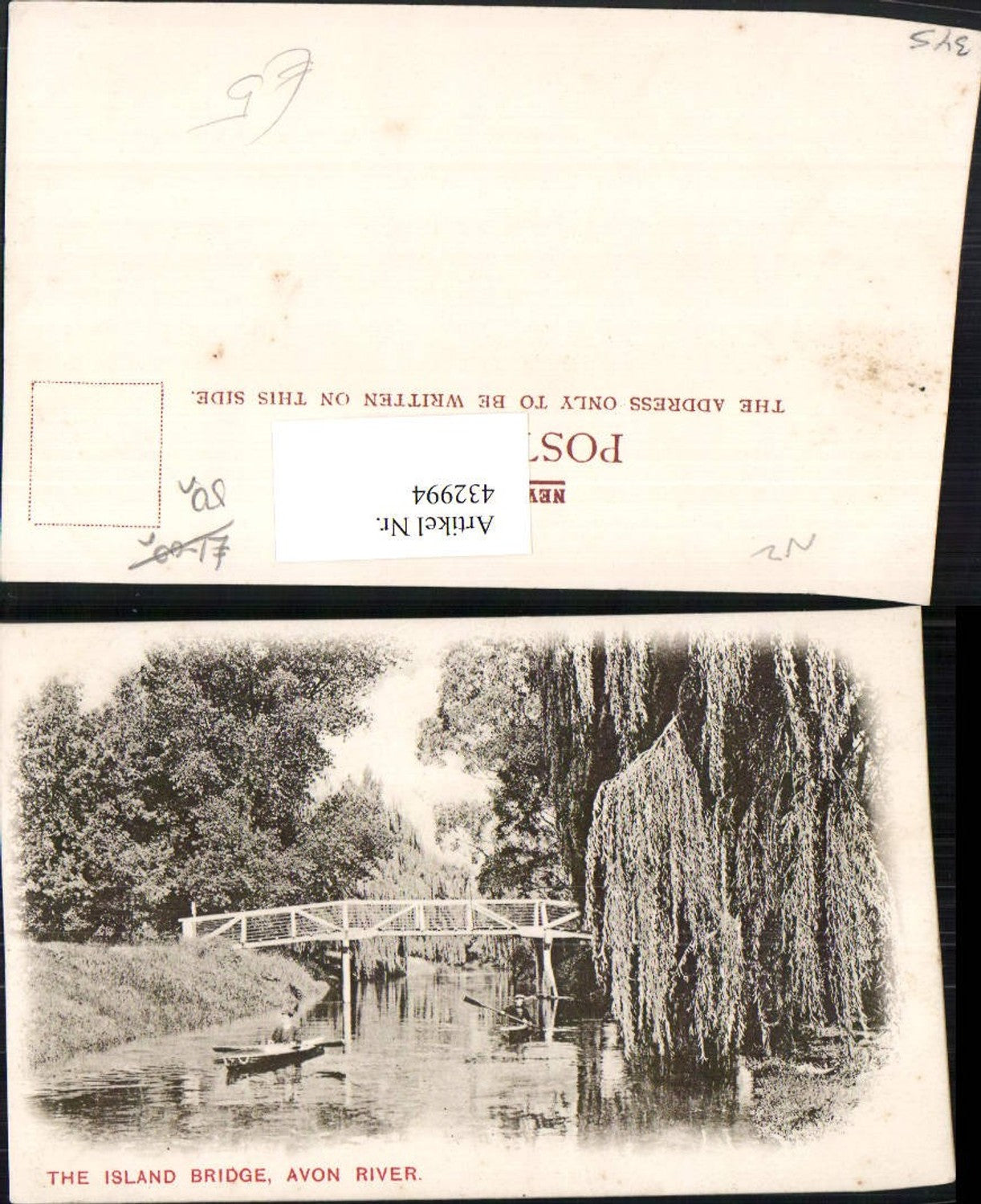 432994,New Zealand Neuseeland Avon River Island Bridge Fluss Brücke