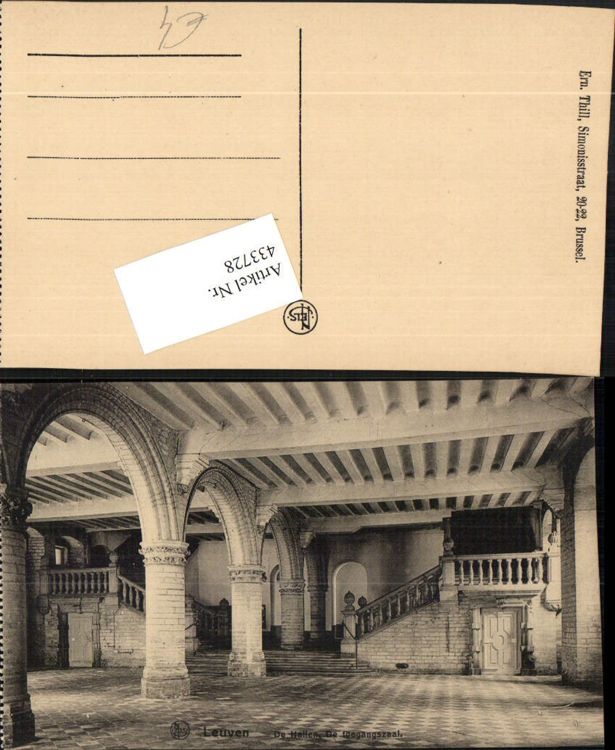 433728,Belgium Leuven Löwen De Hallen toegangszaal Saal Innenansicht