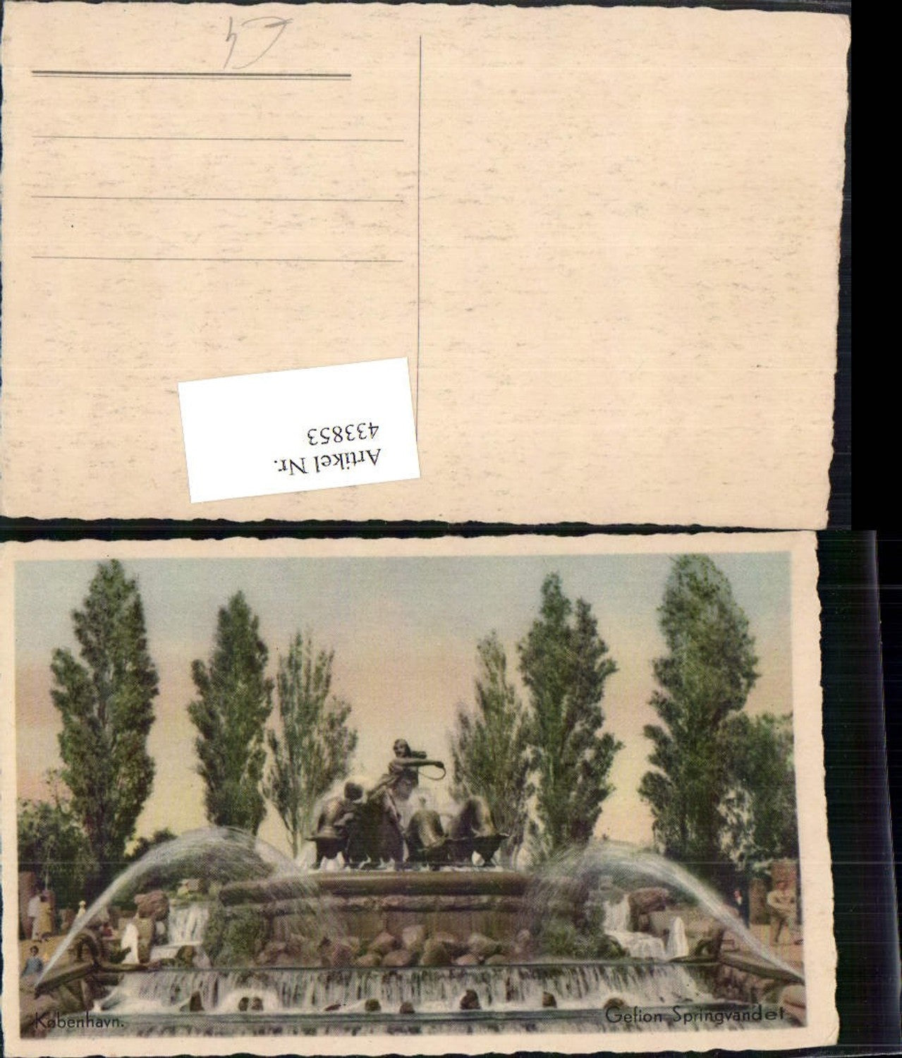 433853,Denmark Kobenhavn Kopenhagen Gefion Springvandet Brunnen