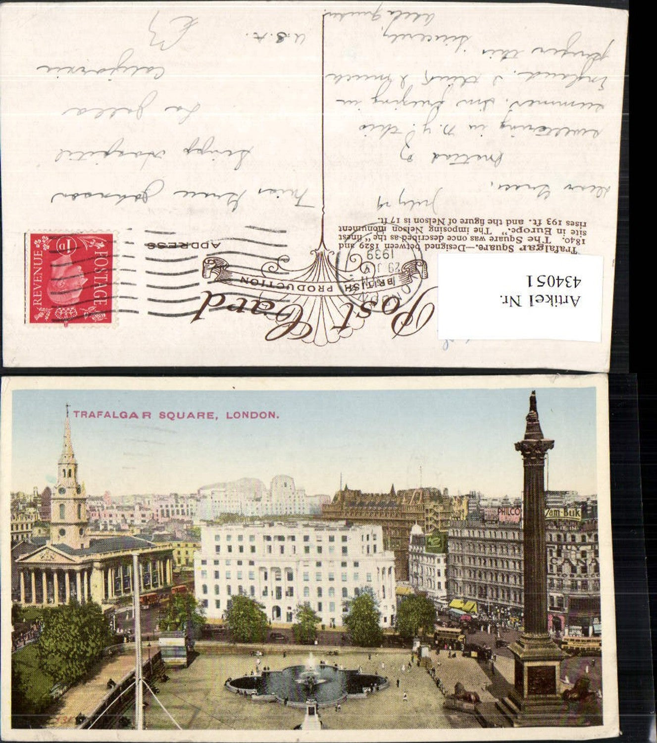 Alte Ansichtskarte – Old Postcard