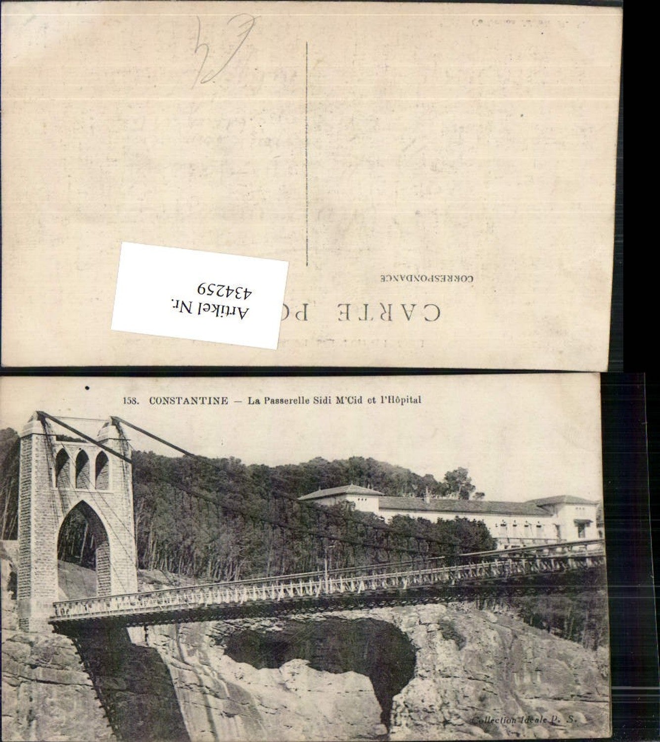 434259,Algeria Constantine La Passerelle Sidi M'Cid et l'Hopital Brücke