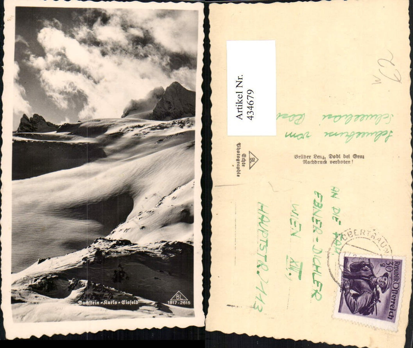 434679,Dachstein Karls Eisfeld b. Hallstatt Bergkulisse