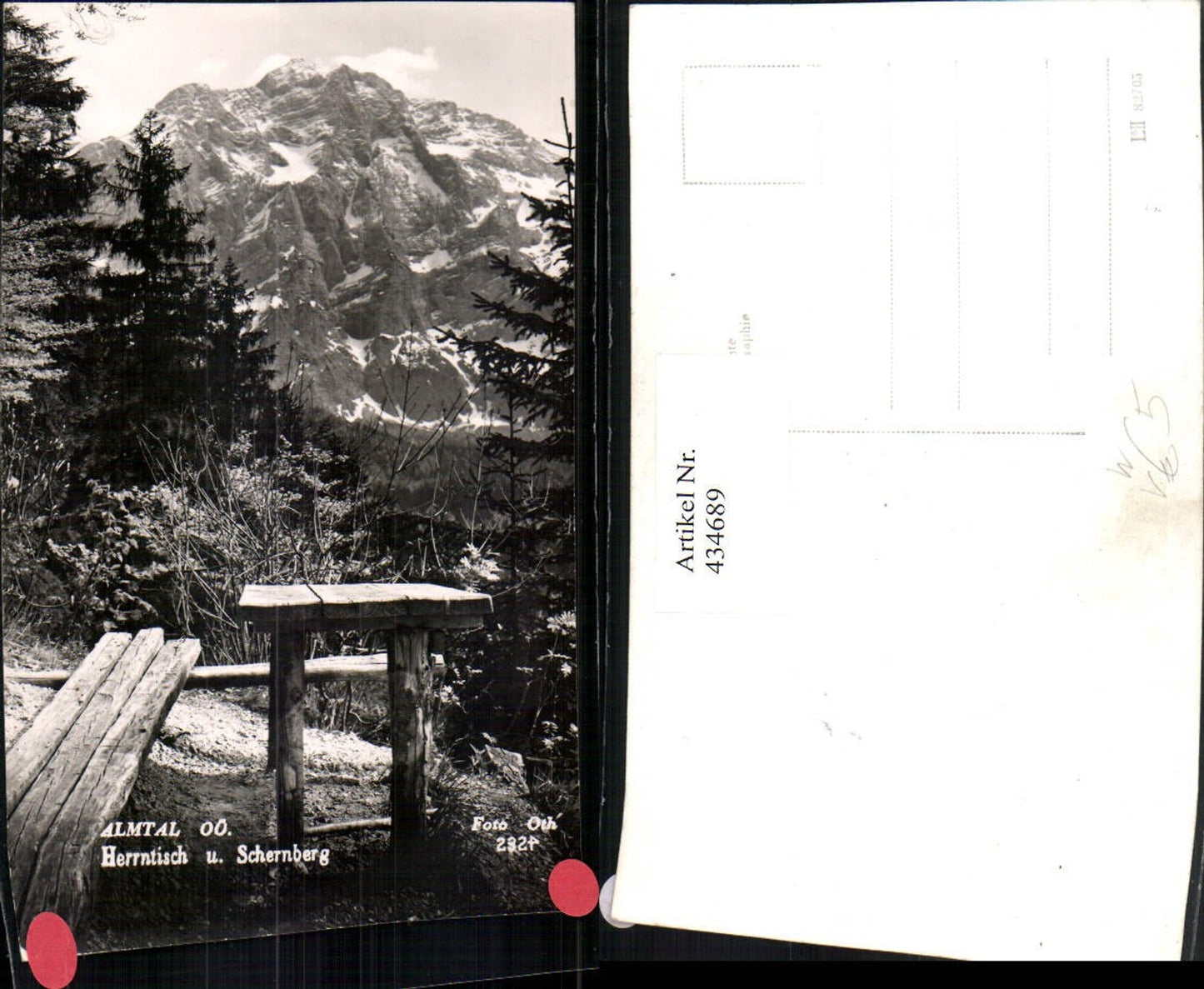 434689,Almtal b. Grünau Herrntisch u. Schernberg Bergkulisse pub Foto Oth 2324