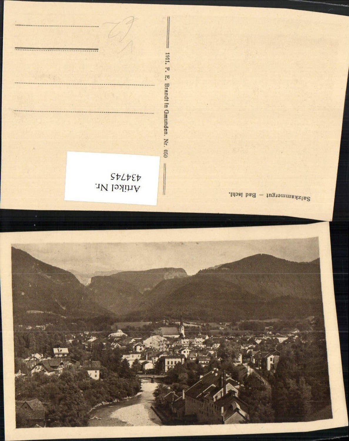 434745,Bad Ischl Totale Bergkulisse pub F. E. Brandt 050