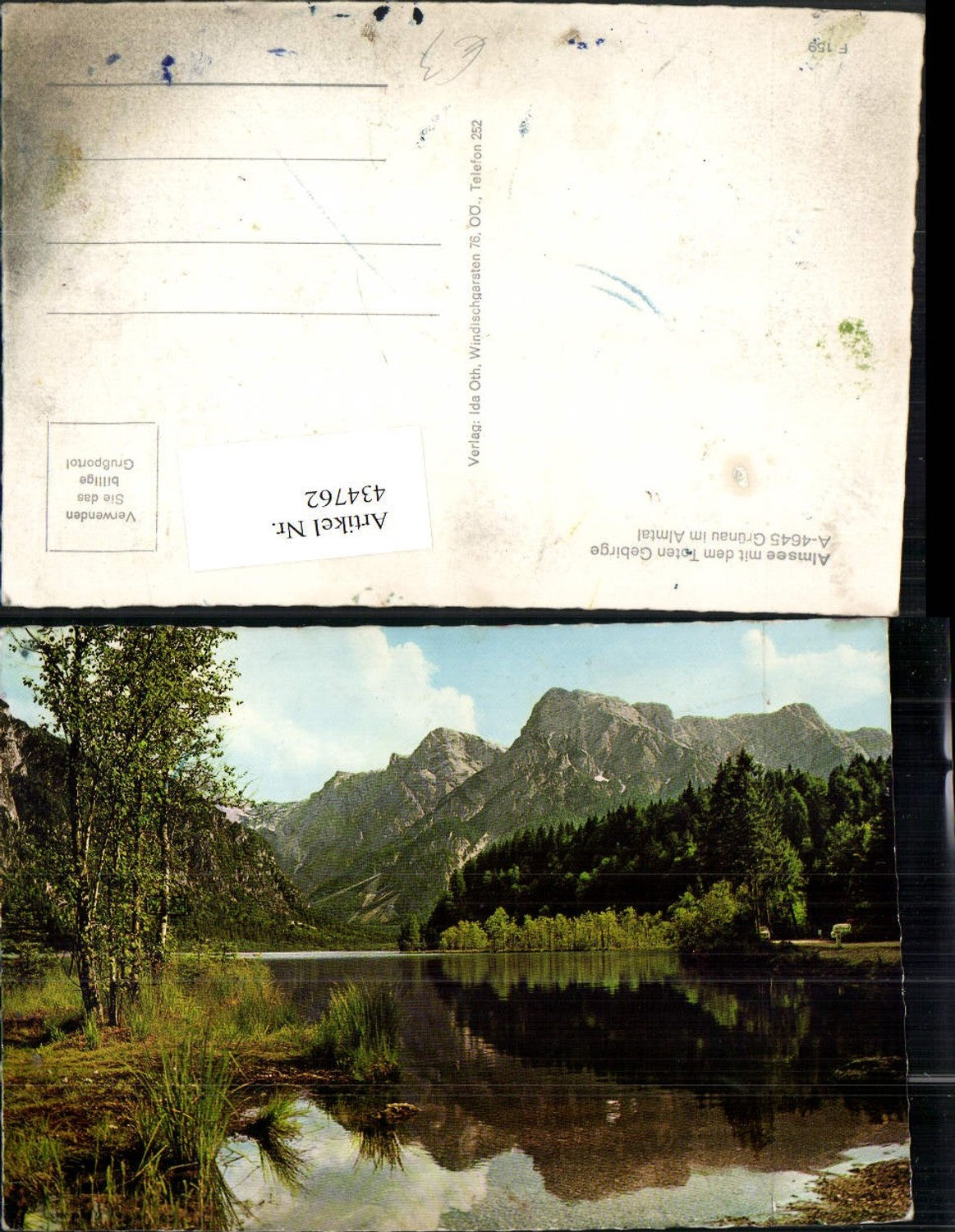 434762,Grünau im Almtal Almsee See m. Toten Gebirge Bergkulisse