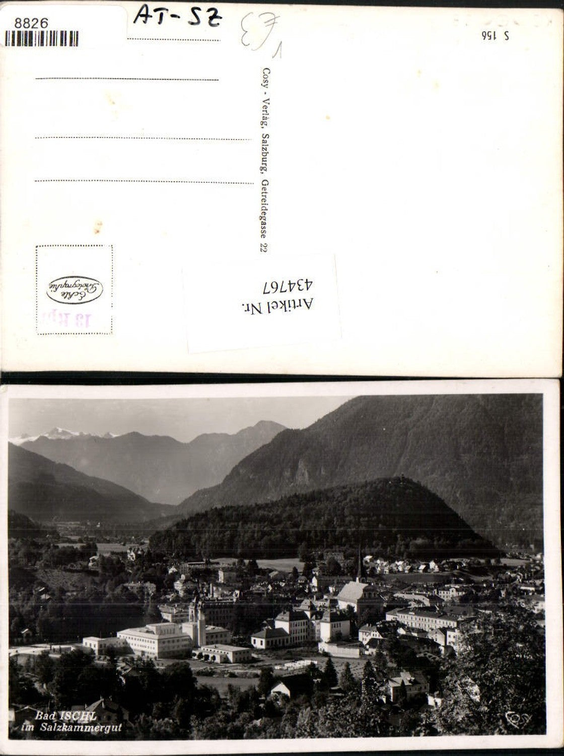 434767,Bad Ischl Teilansicht Bergkulisse pub Cosy