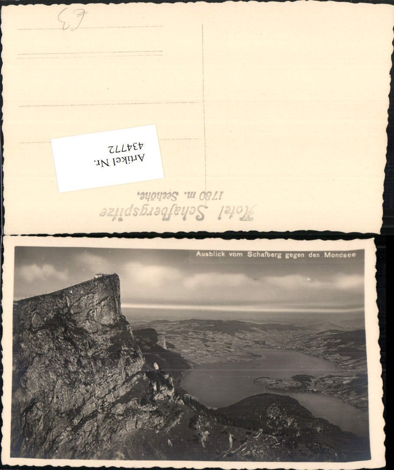 434772,Ausblick vom Schafberg geg. Mondsee b. St. Wolfgang