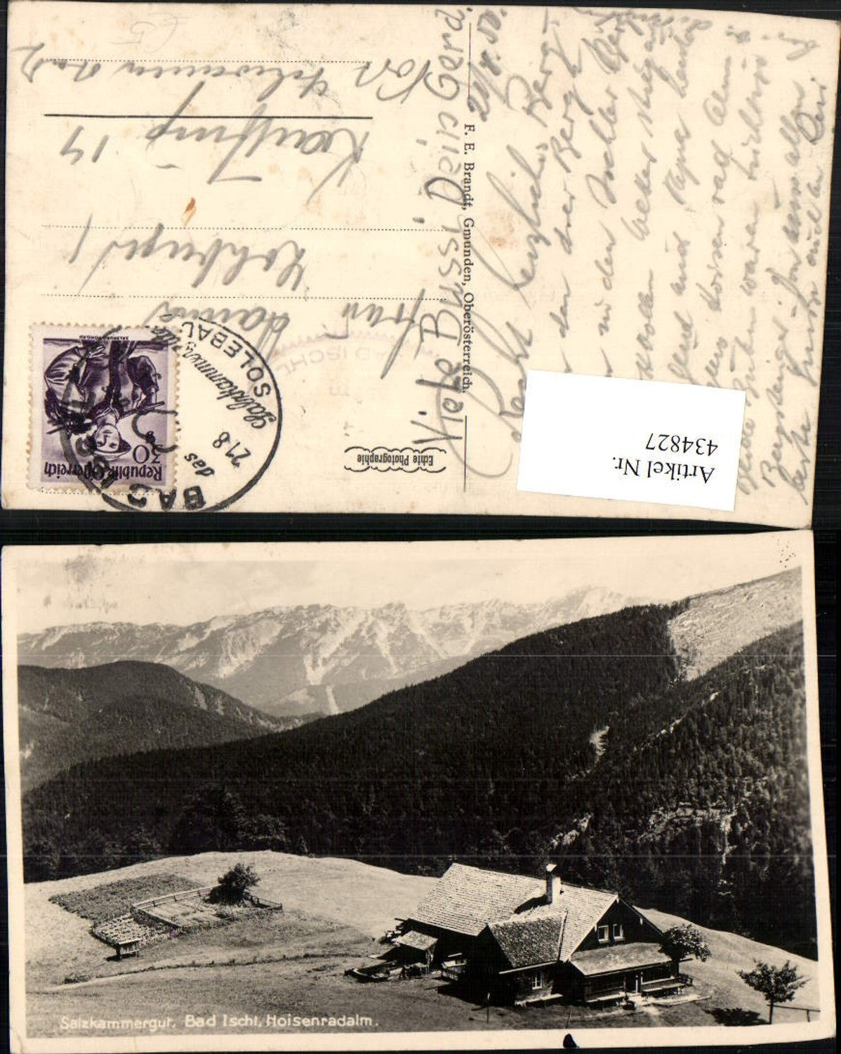 434827,Bad Ischl Hoisenradalm Almhütte Bergkulisse