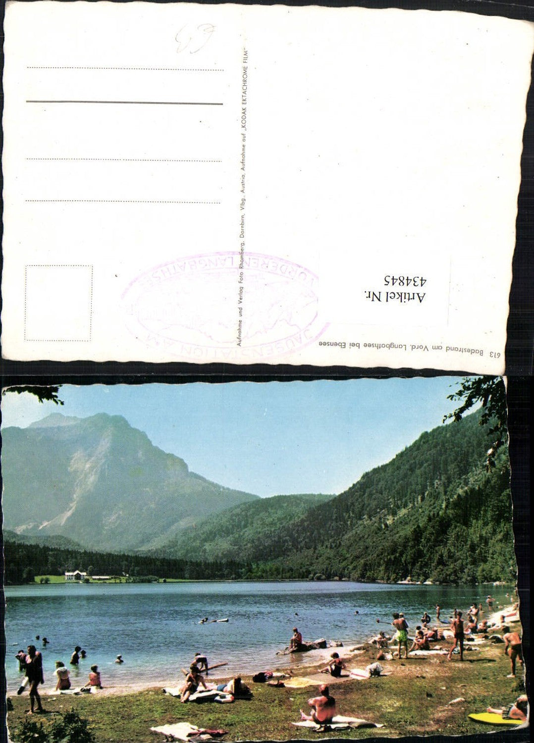 434845,Vorderer Langbathsee See b. Ebensee Badestrand