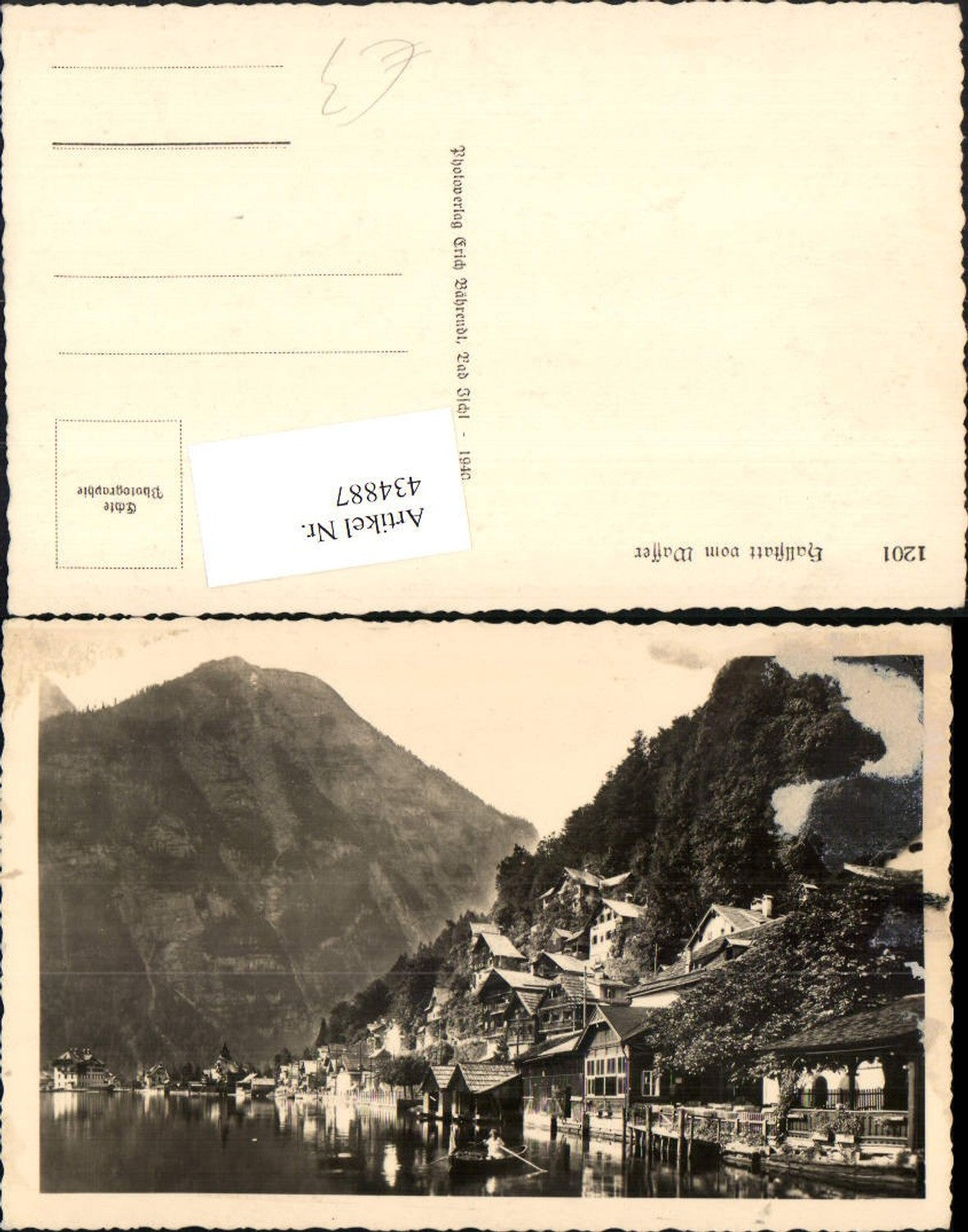 434887,Hallstatt Teilansicht vom Wasser