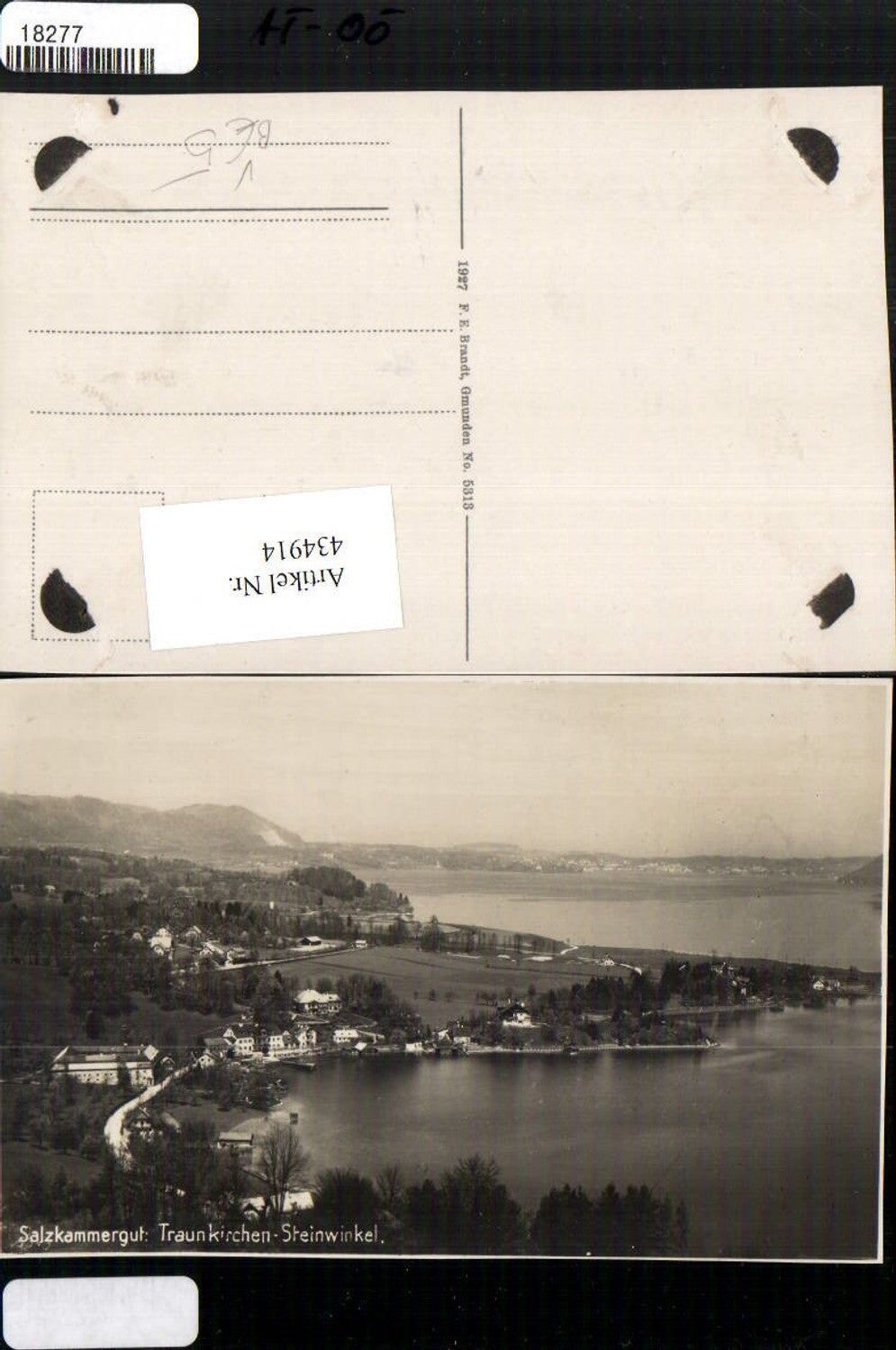 434914,Traunkirchen Steinwinkel Teilansicht pub F. E. Brandt 5313