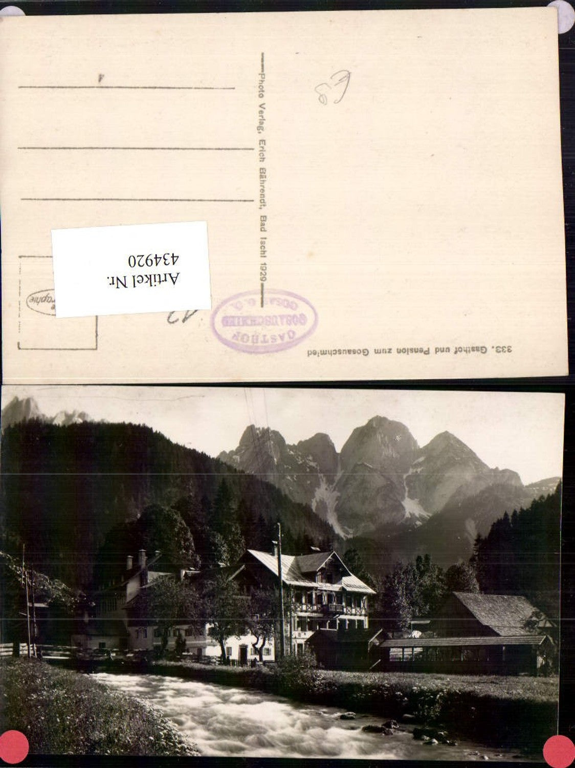 434920,Gosau Gasthof u. Pension zum Gosauschmied