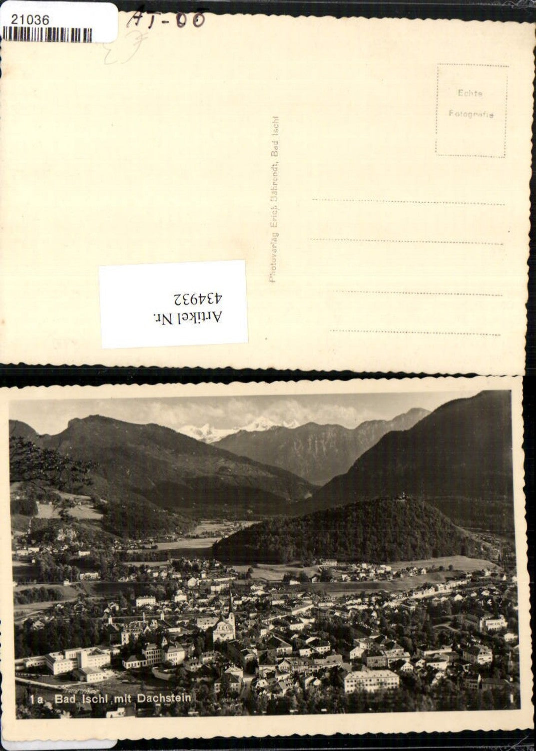 434932,Bad Ischl Totale m. Dachstein Bergkulisse