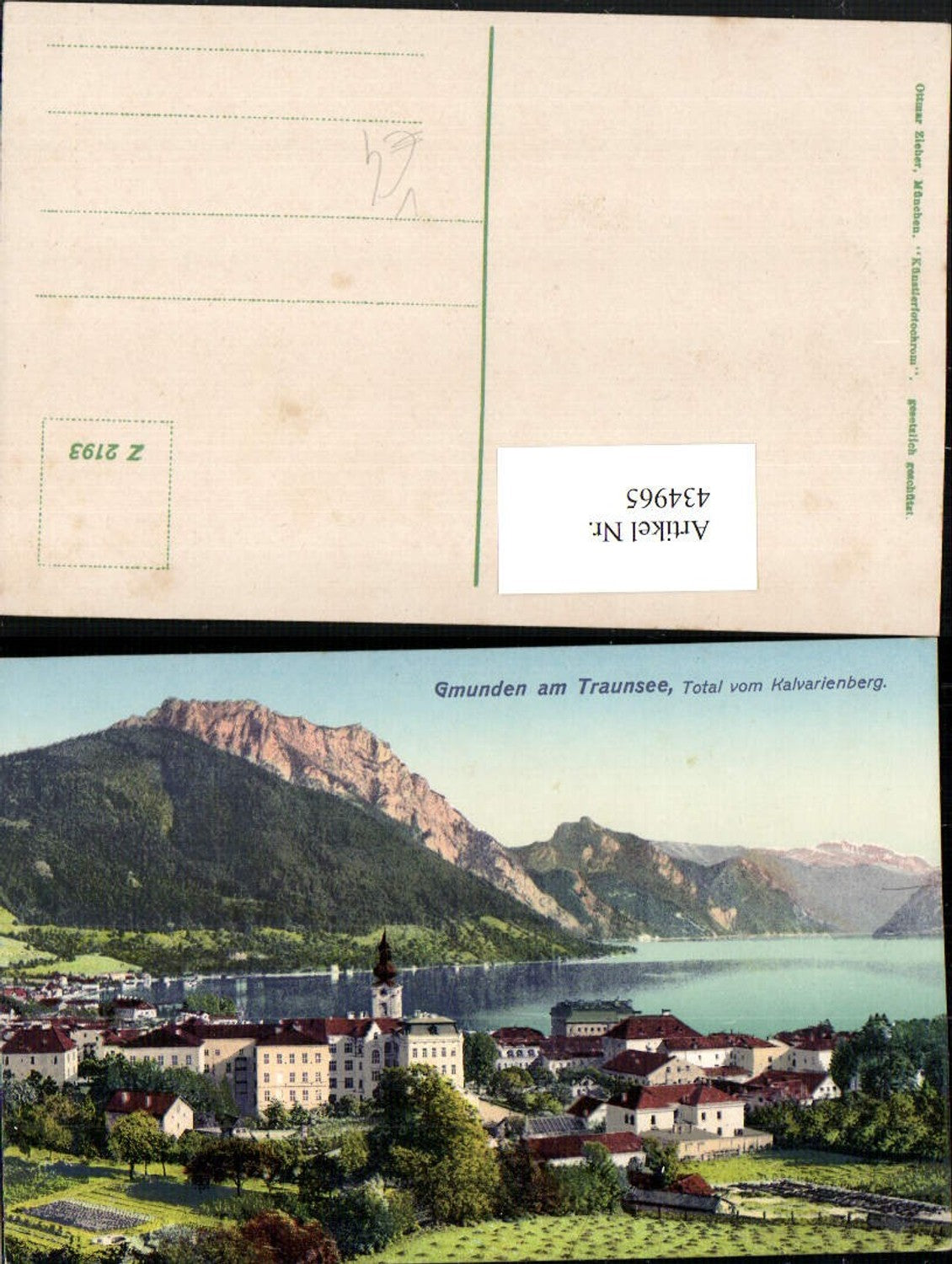 434965,Gmunden am Traunsee Teilansicht vom Kalvarienberg pub Ottmar Zieher 2193