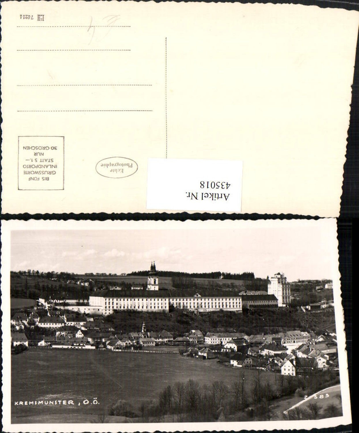 435018,Kremsmünster Teilansicht m. Stift