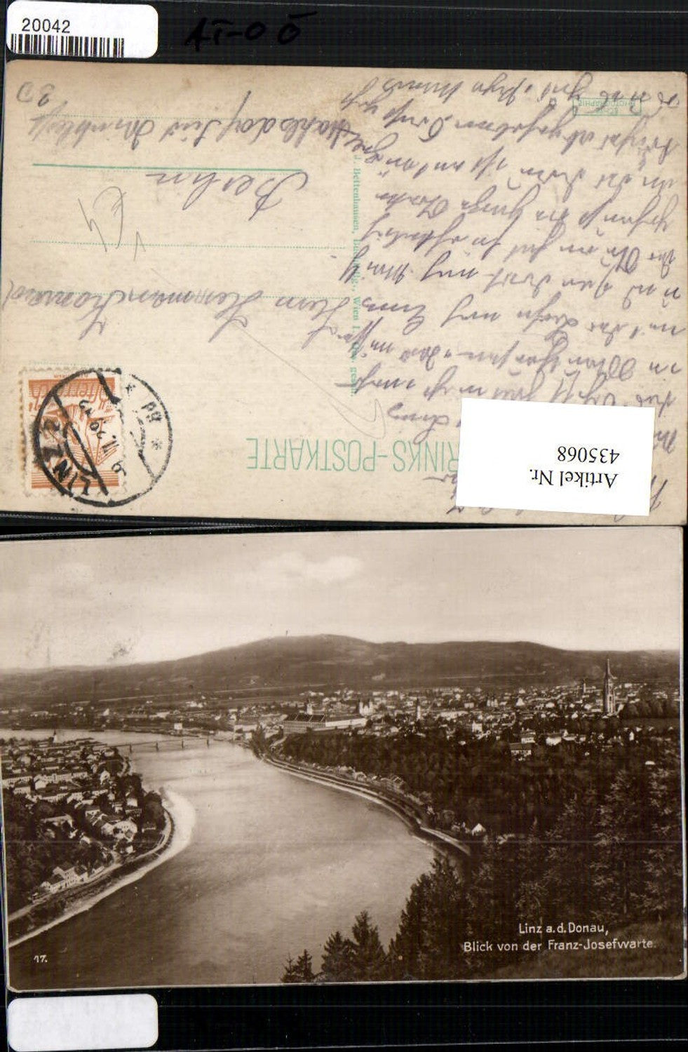 435068,Linz an d. Donau Totale von d. Franz Josef-Warte pub Trinks 17