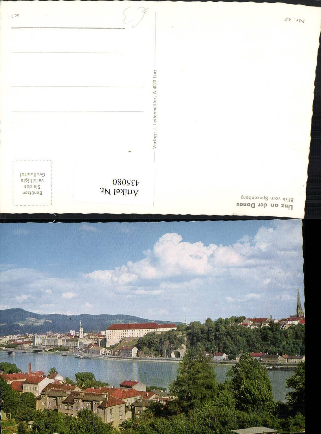 435080,Linz an d. Donau Teilansicht vom Spazenberg