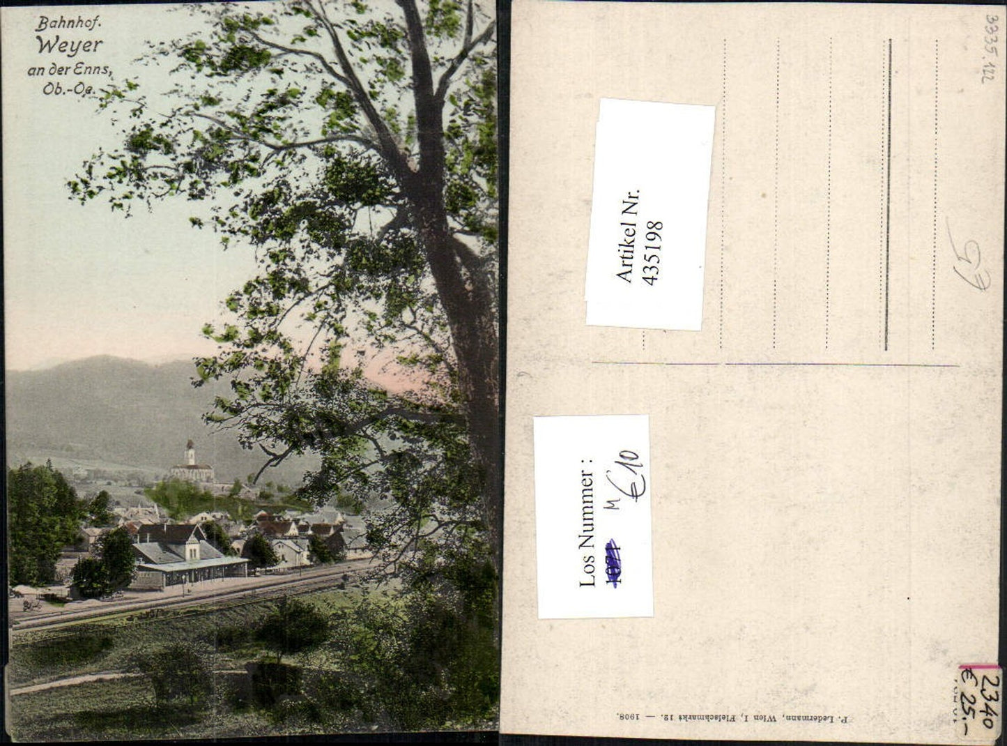 435198,Weyer an d. Enns Teilansicht m. Bahnhof