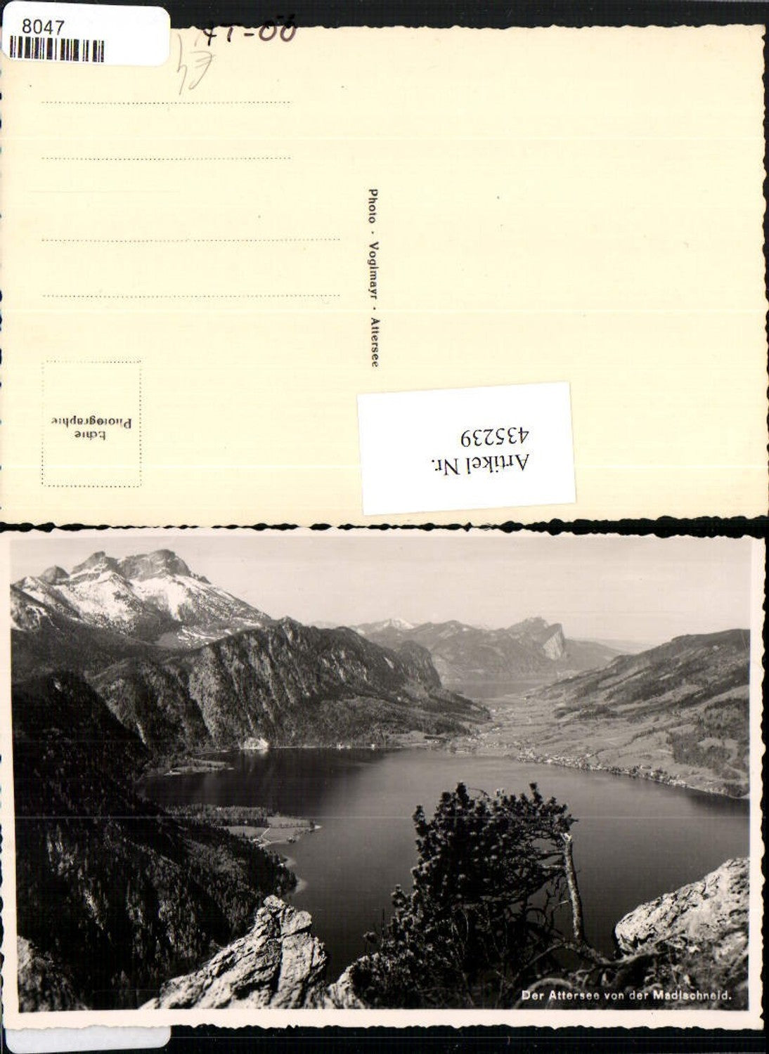 435239,Attersee See von d. Madlschneid b. Unterach Bergkulisse