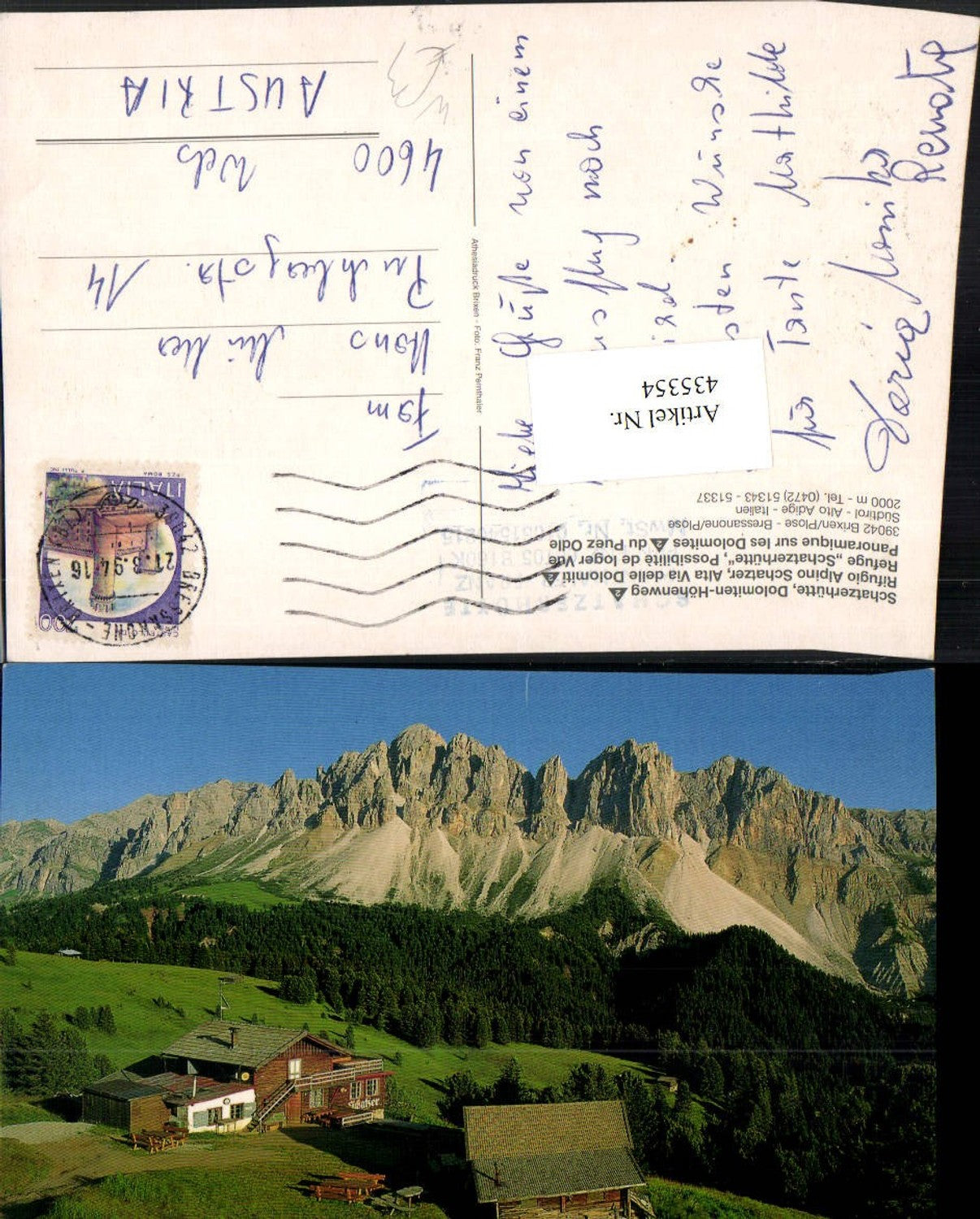 Alte Ansichtskarte – Old Postcard