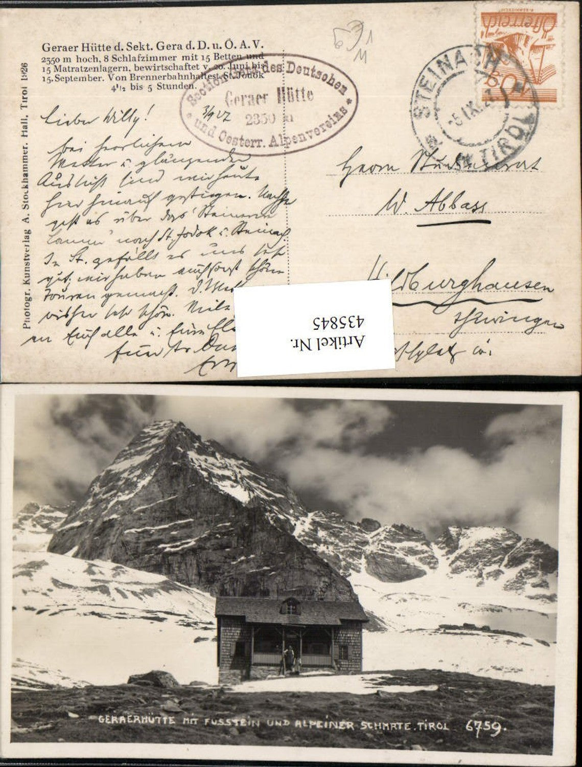 Alte Ansichtskarte – Old Postcard