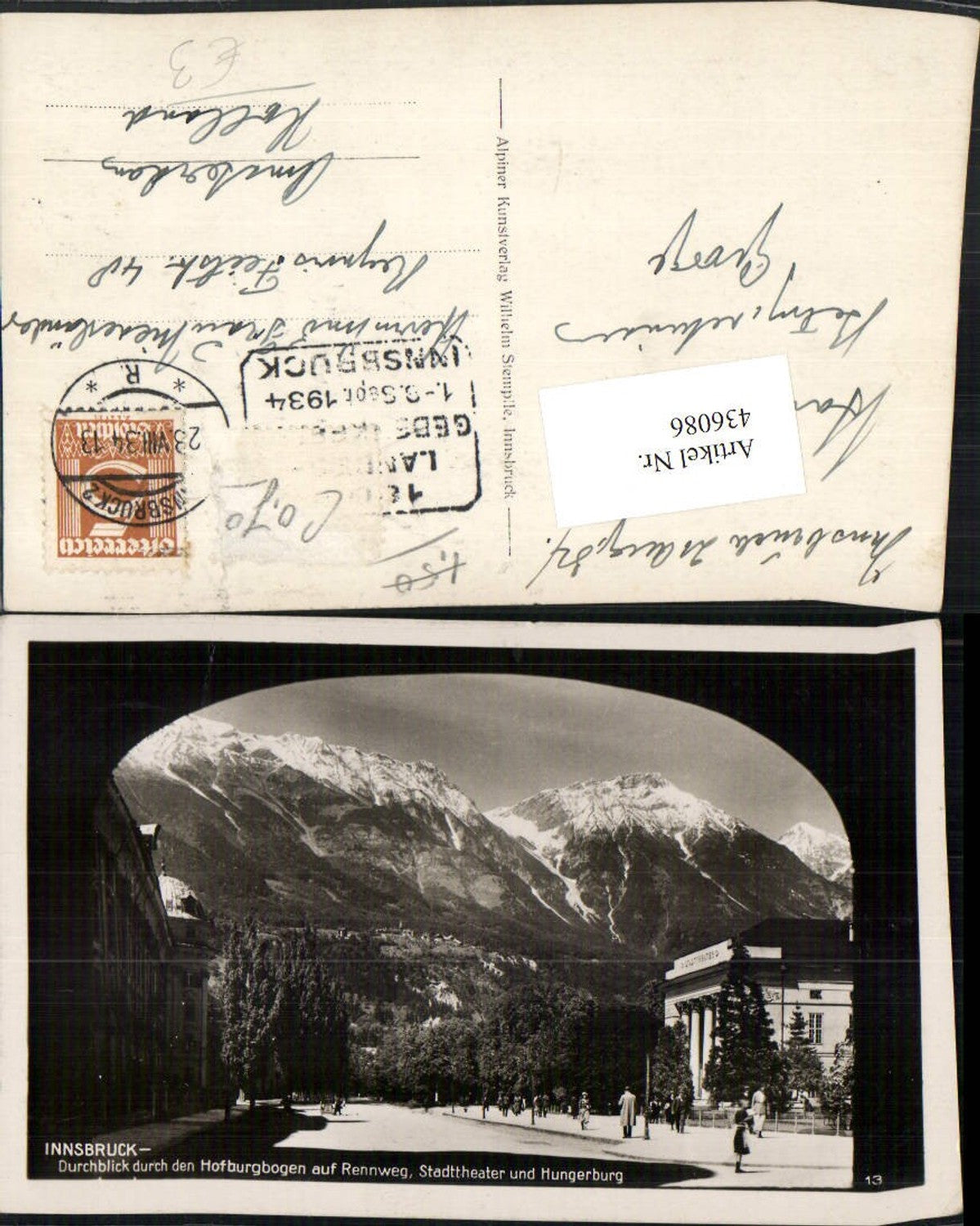 Alte Ansichtskarte – Old Postcard