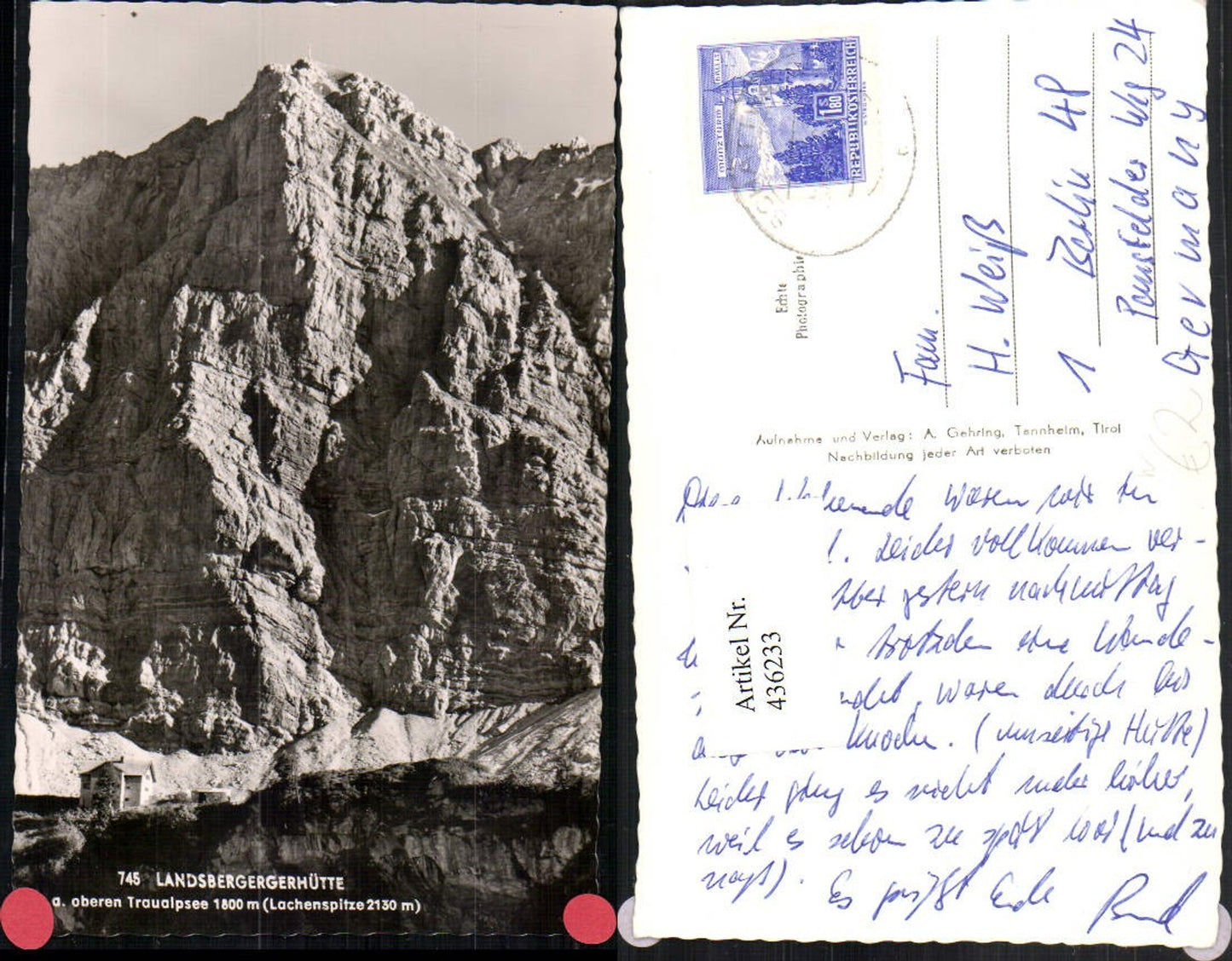 Alte Ansichtskarte – Old Postcard