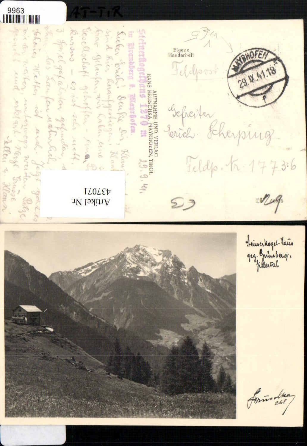 Alte Ansichtskarte – Old Postcard