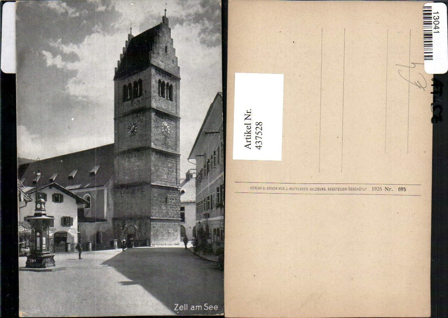 437528,Zell am See Kirche Uhr