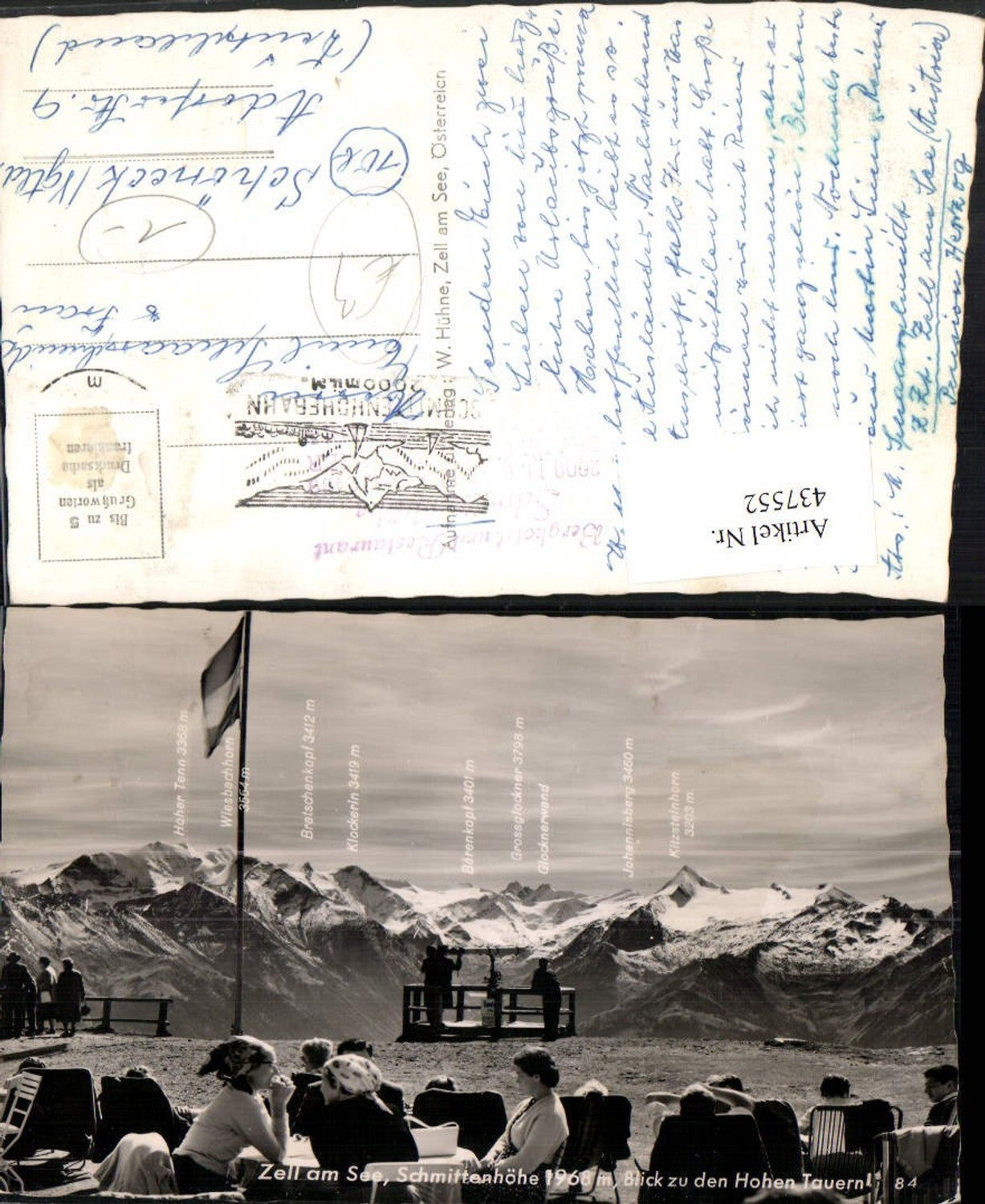 437552,Zell am See Schmittenhöhe Aussicht geg. Hohen Tauern Bergkulisse