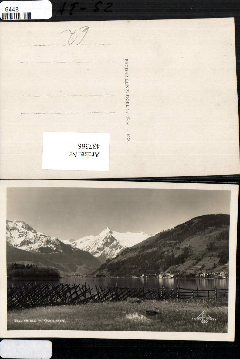 437566,Zell am See Teilansicht m. Kitzsteinhorn Bergkulisse