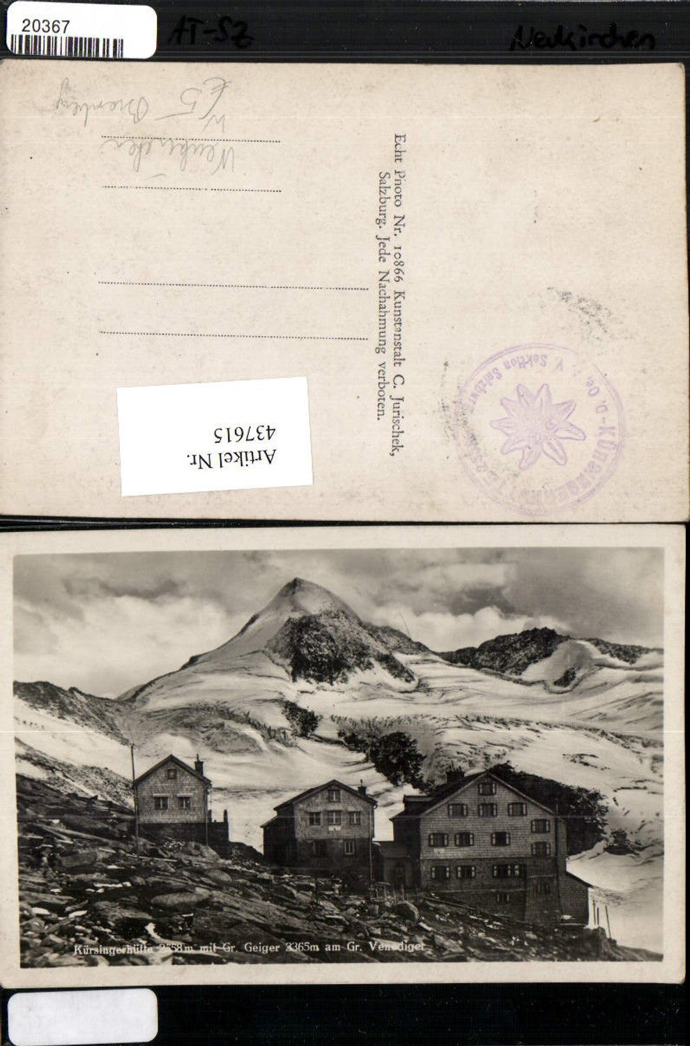 437615,Kürsingerhütte Berghütte b. Neukirchen m. Großvenediger Bergkulisse